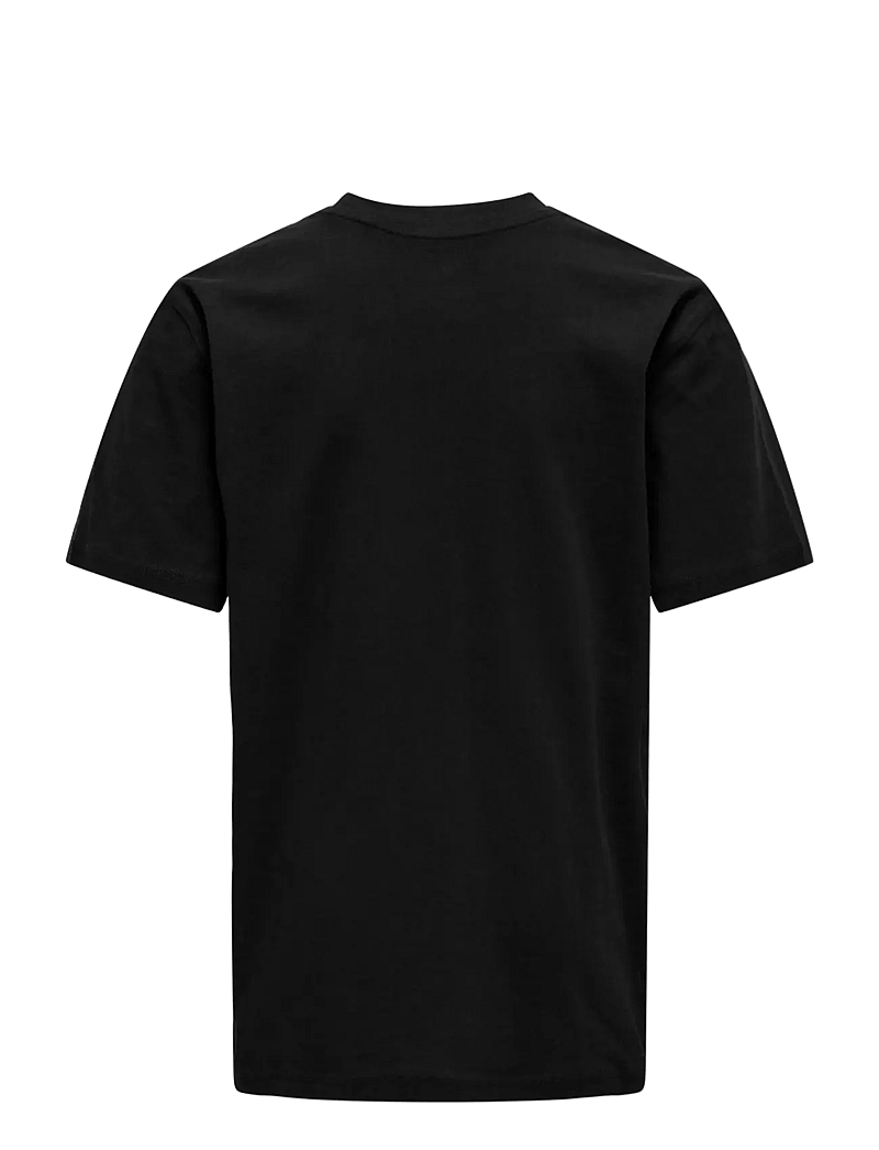 ONLY & SONS - OSJMAX LIFE SS STITCH TEE JRS NOOS - kortærmede t-shirts - black - 2