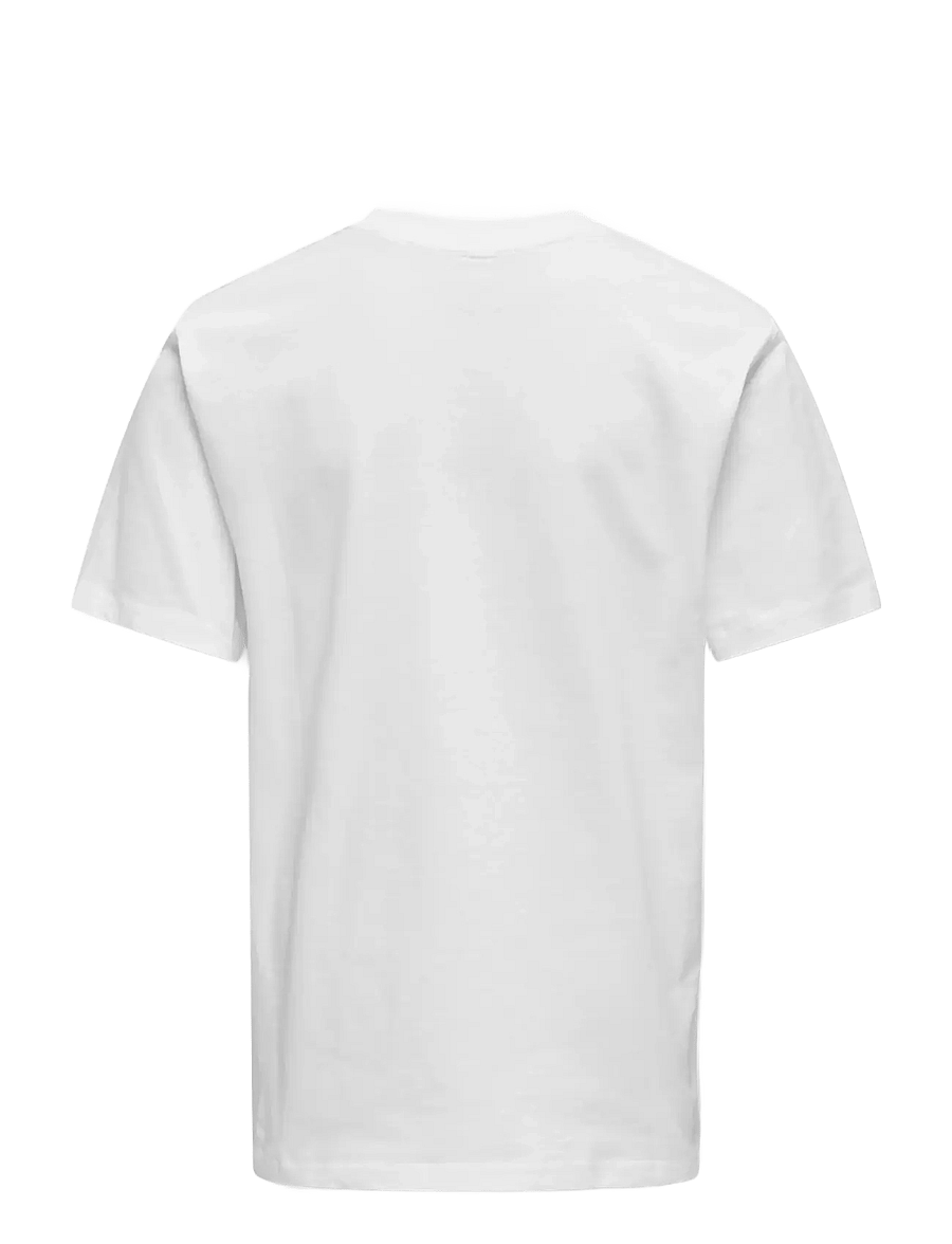 ONLY & SONS - OSJMAX LIFE SS STITCH TEE JRS NOOS - marškinėliai trumpomis rankovėmis - white - 1
