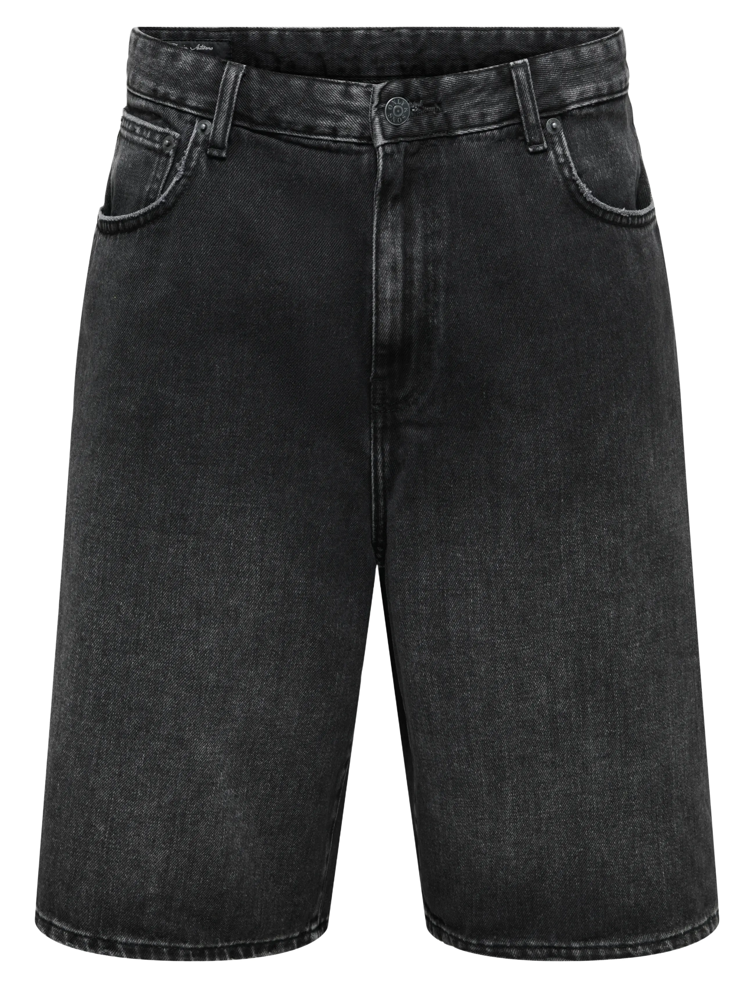 ONLY & SONS ONSCARL BALL WB 2957 TAI DNM SHORTS NOOS - Shorts - WASHED BLACK / black