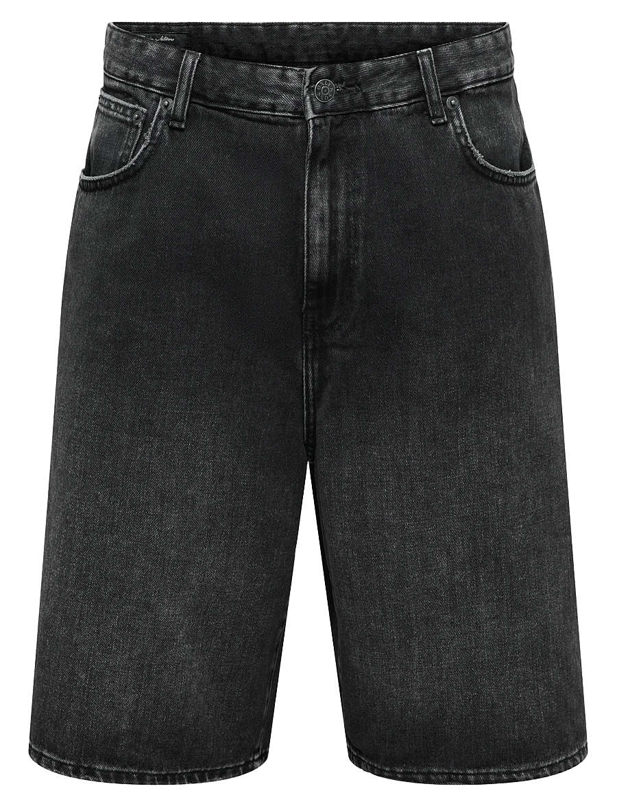 ONLY & SONS - ONSCARL BALL WB 2957 TAI DNM SHORTS NOOS - jeans shorts - washed black - 1