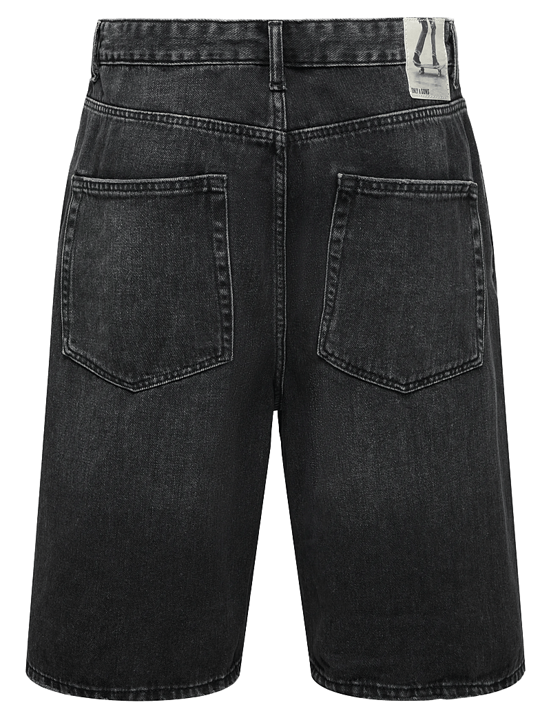 ONLY & SONS - ONSCARL BALL WB 2957 TAI DNM SHORTS NOOS - jorts - washed black - 2