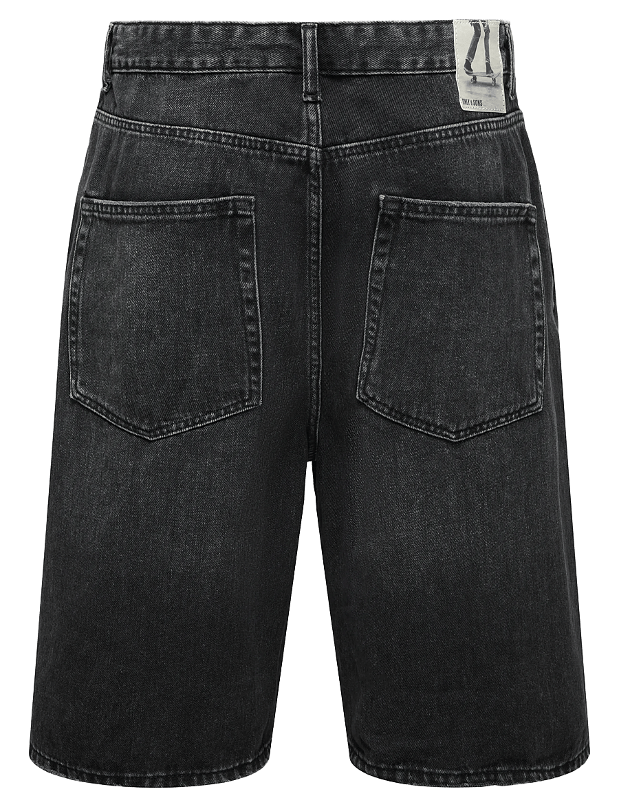 ONLY & SONS - ONSCARL BALL WB 2957 TAI DNM SHORTS NOOS - jeans shorts - washed black - 2