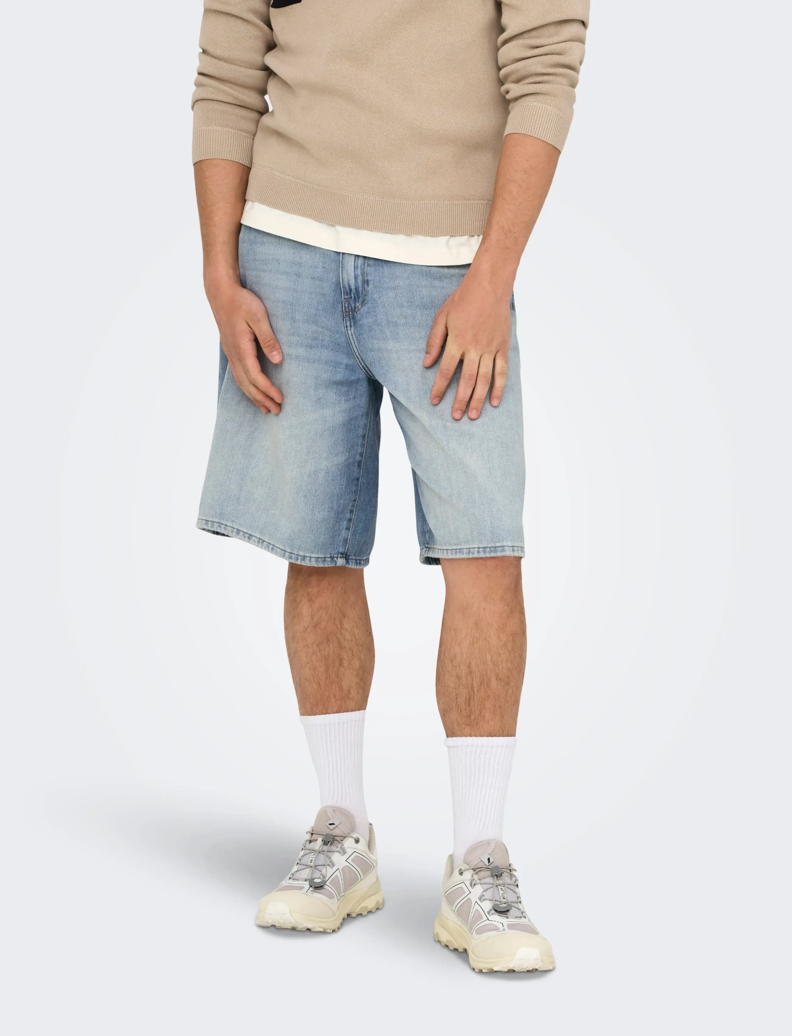 ONLY & SONS ONSCARL BALL LB 2958 TAI DNM SHORTS NOOS - Kollektionen - LIGHT BLUE DENIM / blue