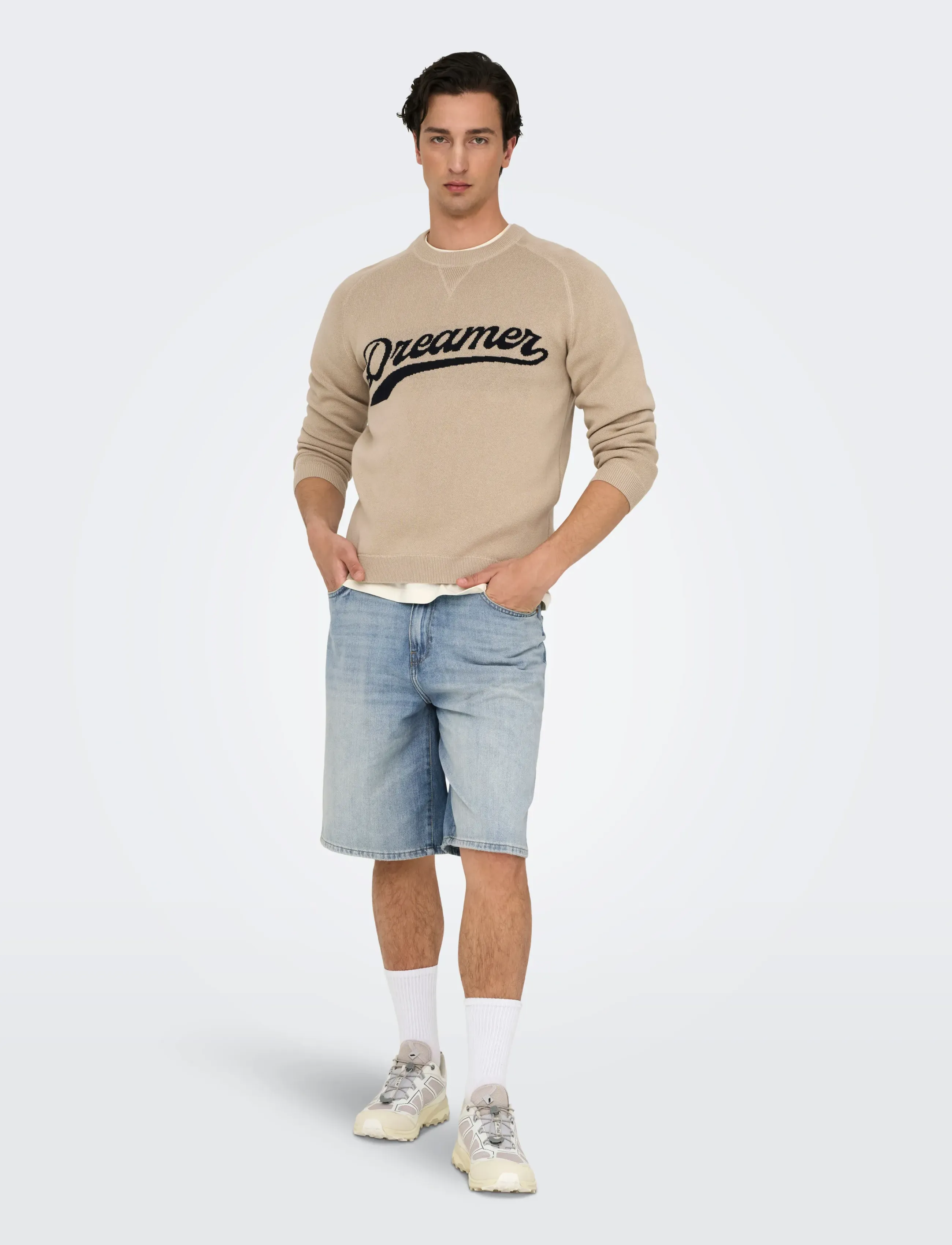 ONLY & SONS - ONSCARL BALL LB 2958 TAI DNM SHORTS NOOS - jorts - light blue denim - 4