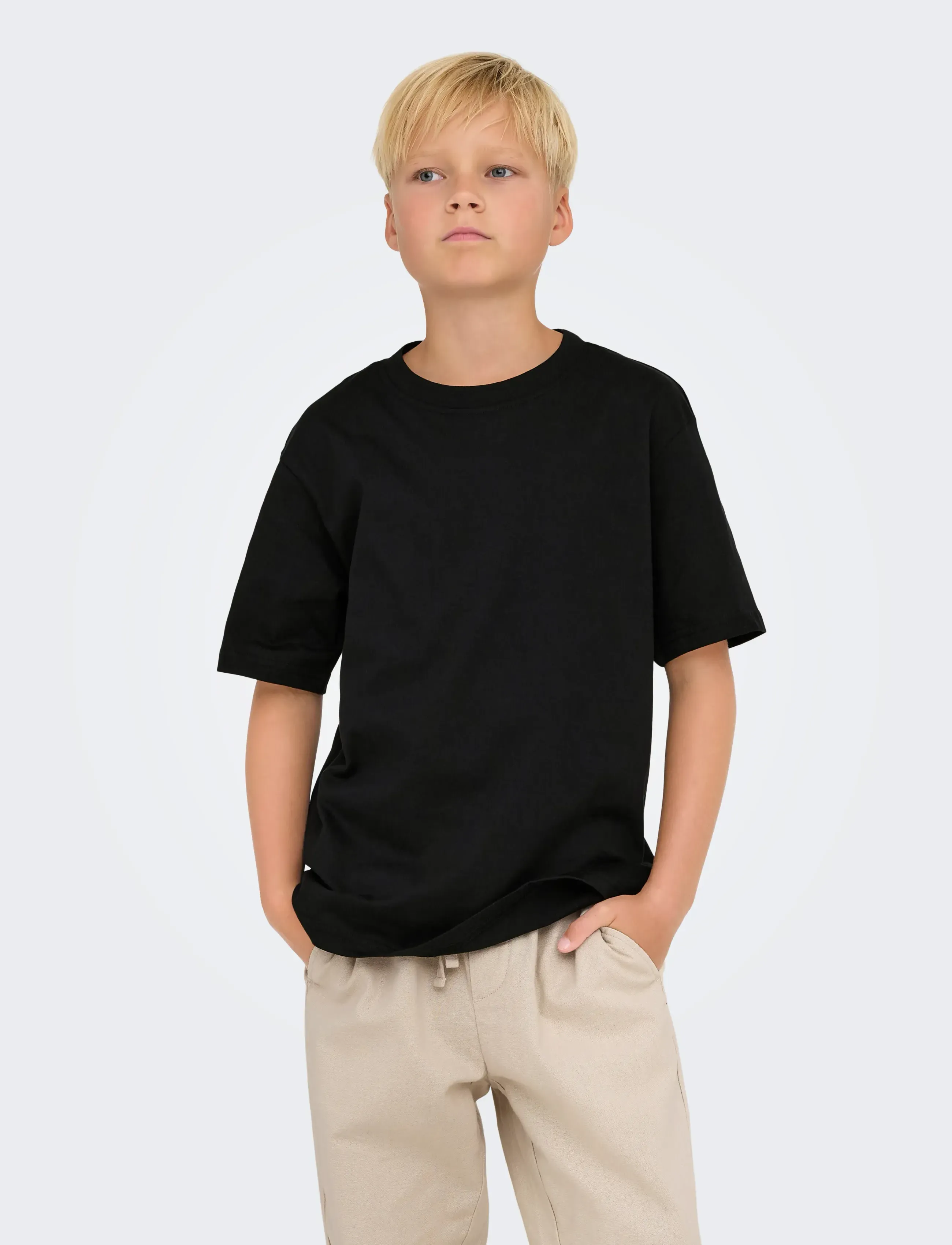 ONLY & SONS OSJFRED LIFE RLX SS TEE JRS NOOS - Toppar & T-shirts - BLACK / black