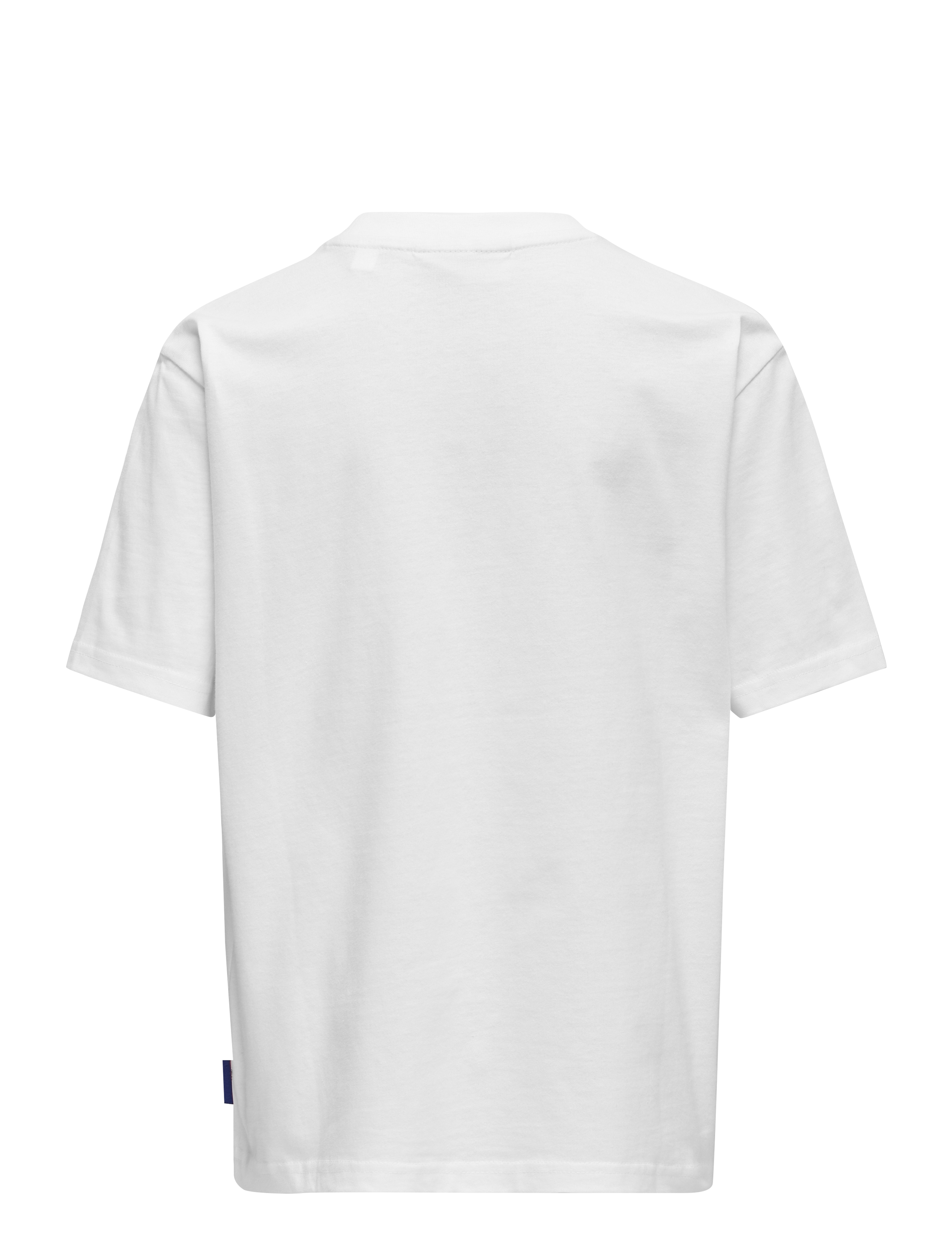 ONLY & SONS - OSJFRED LIFE RLX SS TEE JRS NOOS - kurzärmelige - bright white - 2