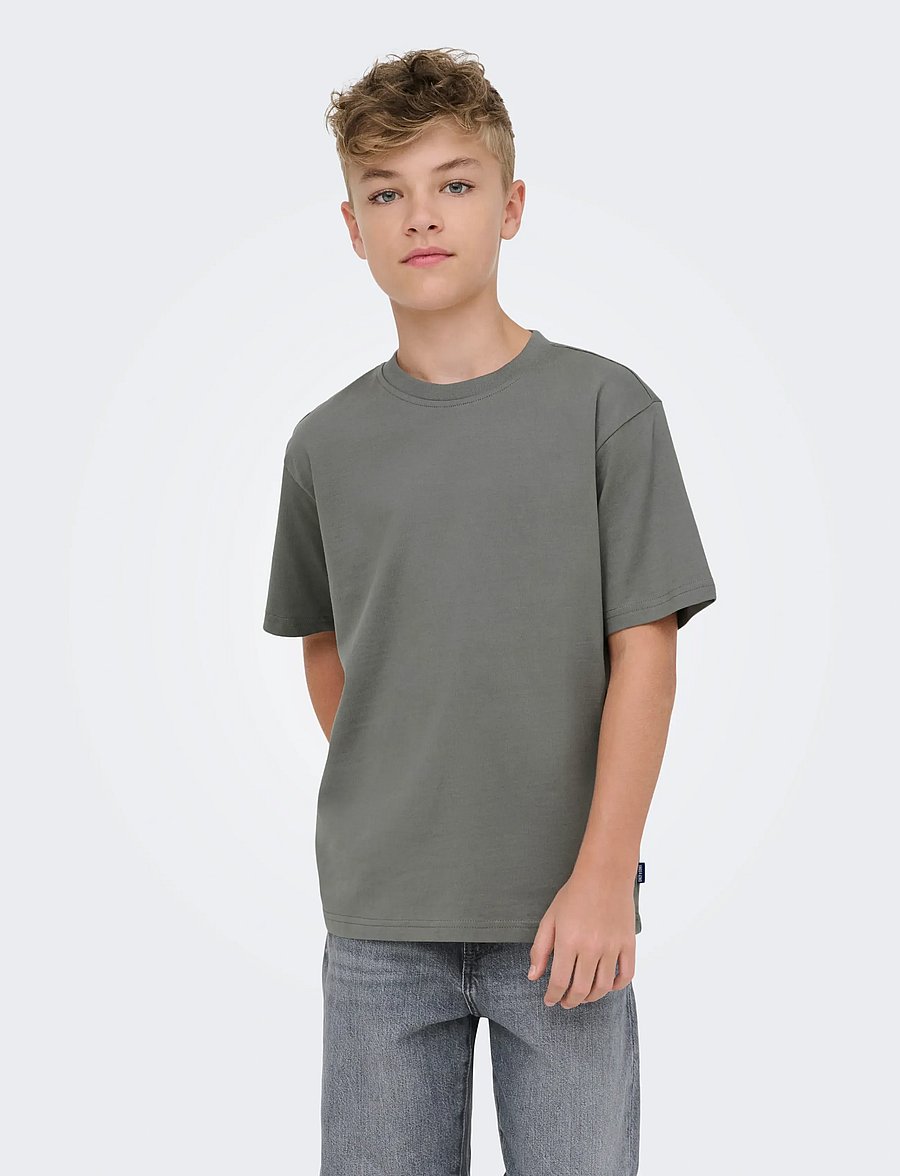 ONLY & SONS - OSJFRED LIFE RLX SS TEE JRS NOOS - kurzärmelige - castor gray - 0