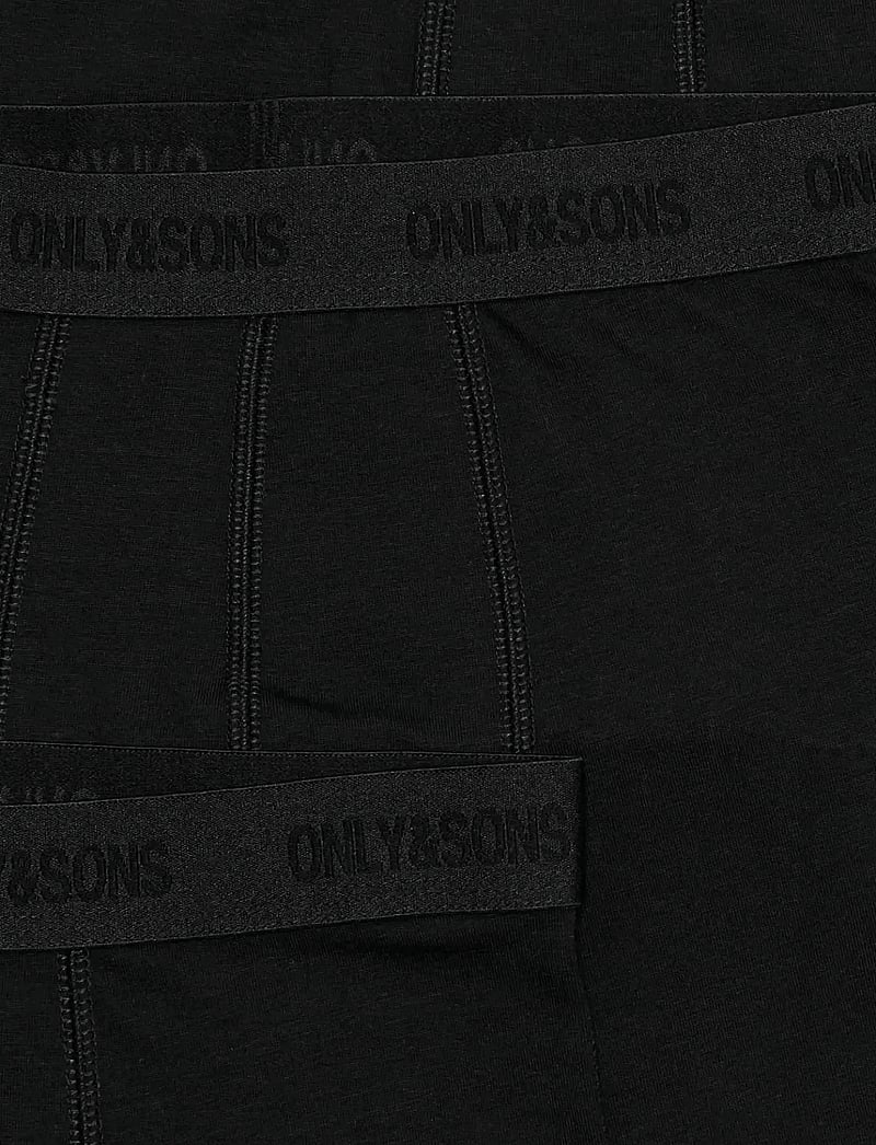 ONLY & SONS - OSJFITZ SOLID BLACK BOXER 3PK. ACC NOOS - unterhosen - black - 2
