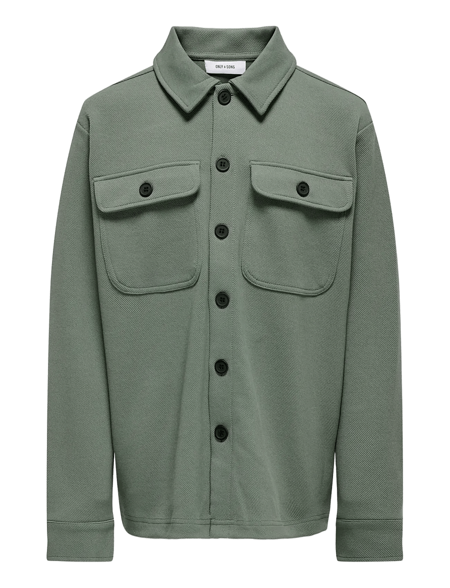 ONLY & SONS - OSJNEW KODYL OVERSHIRT SWEAT SWT NOOS - overshirts - castor gray - 1