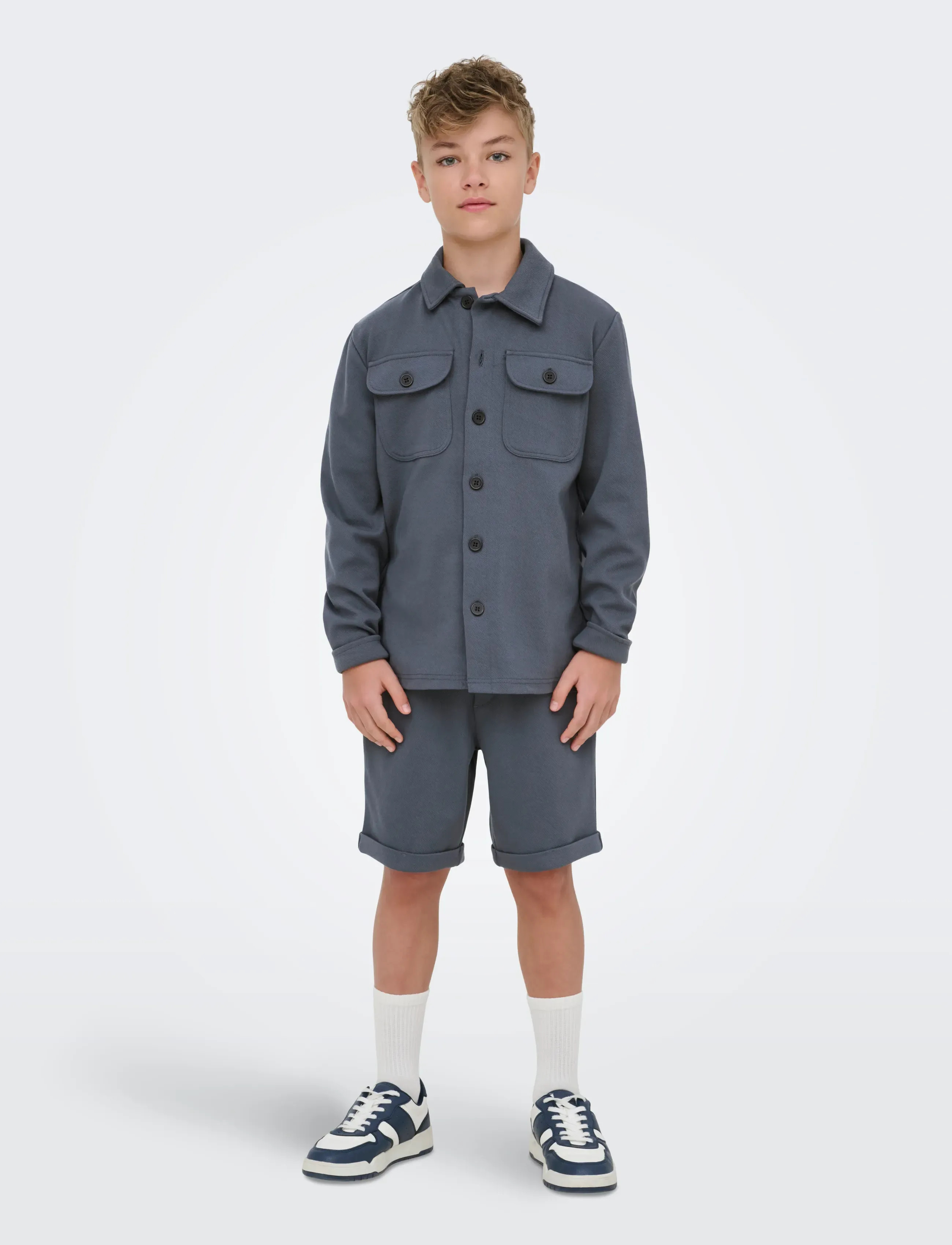 ONLY & SONS - OSJNEW KODYL OVERSHIRT SWEAT SWT NOOS - overshirts - ombre blue - 4