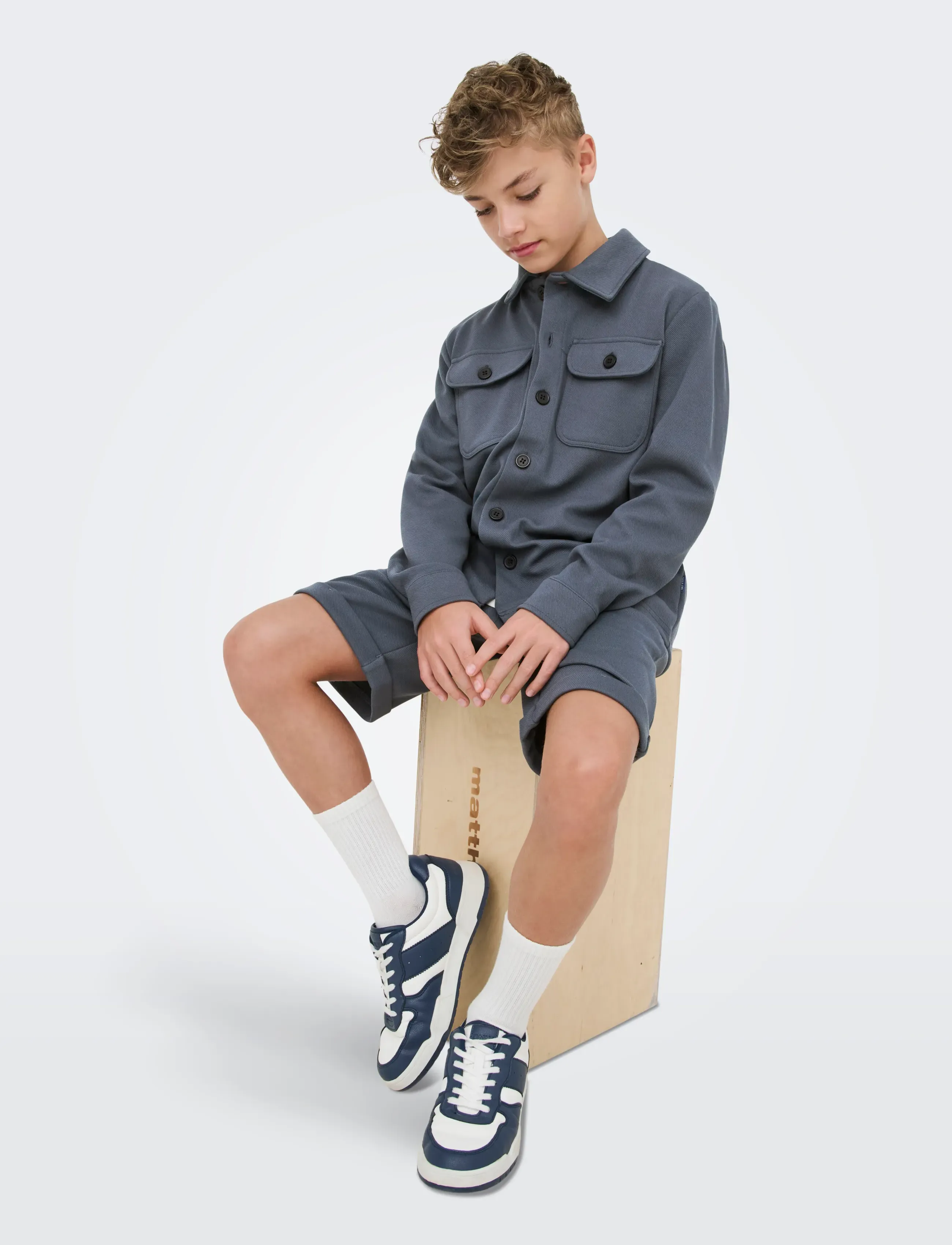 ONLY & SONS - OSJNEW KODYL OVERSHIRT SWEAT SWT NOOS - overshirts - ombre blue - 5