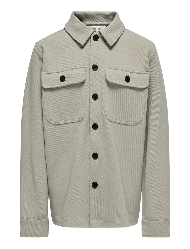 ONLY & SONS - OSJNEW KODYL OVERSHIRT SWEAT SWT NOOS - overshirts - vintage khaki - 1