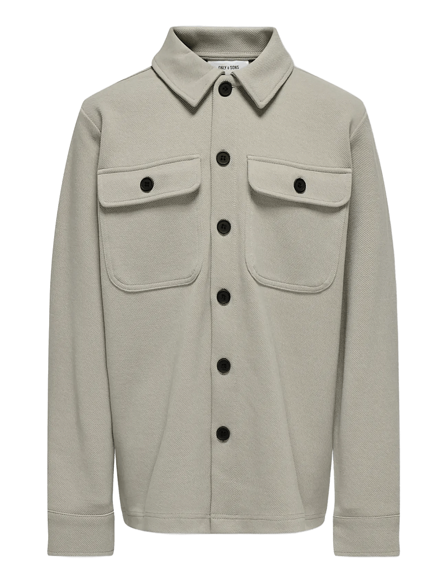 ONLY & SONS - OSJNEW KODYL OVERSHIRT SWEAT SWT NOOS - overshirts - vintage khaki - 1
