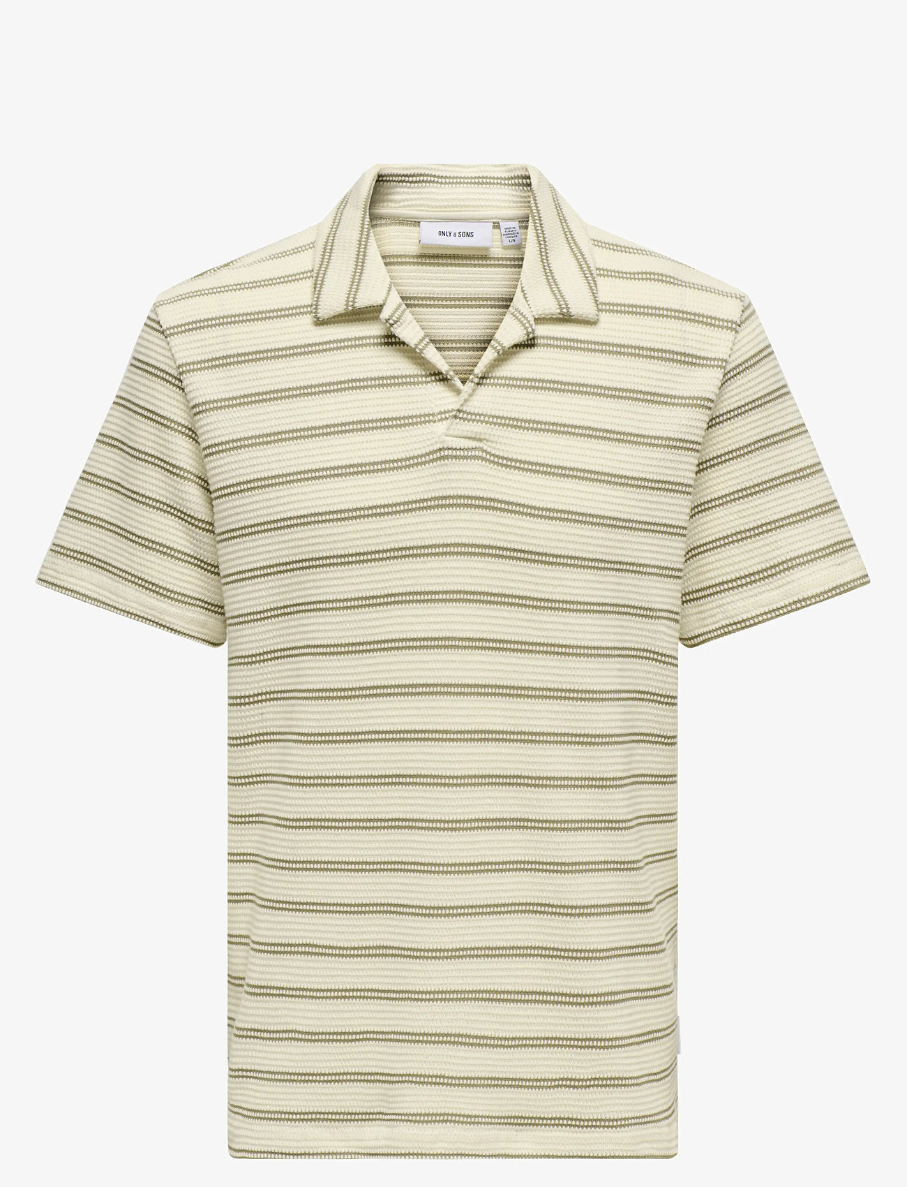 ONLY & SONS - ONSIAN REG STRIPE STRUCT SS RESORT POLO - die niedrigsten preise - chinchilla - 0