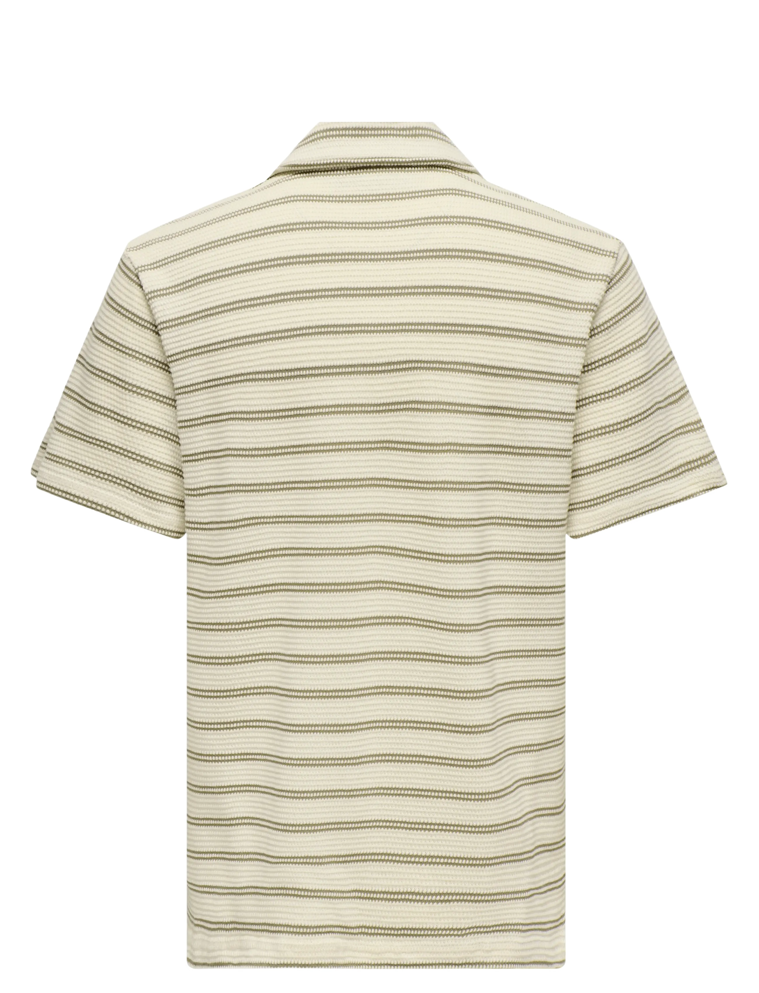 ONLY & SONS - ONSIAN REG STRIPE STRUCT SS RESORT POLO - polo krekli ar īsām piedurknēm - chinchilla - 2