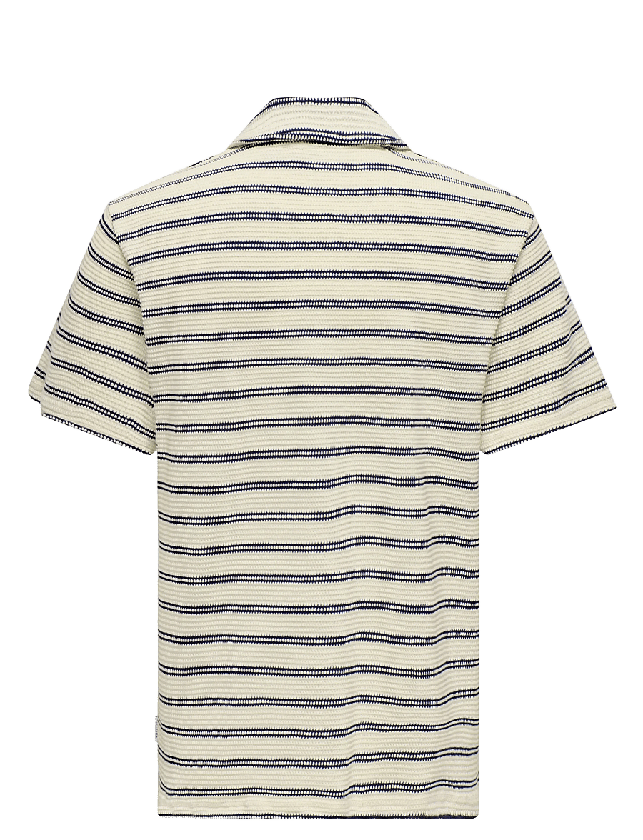 ONLY & SONS - ONSIAN REG STRIPE STRUCT SS RESORT POLO - kortærmede poloer - naval academy - 2