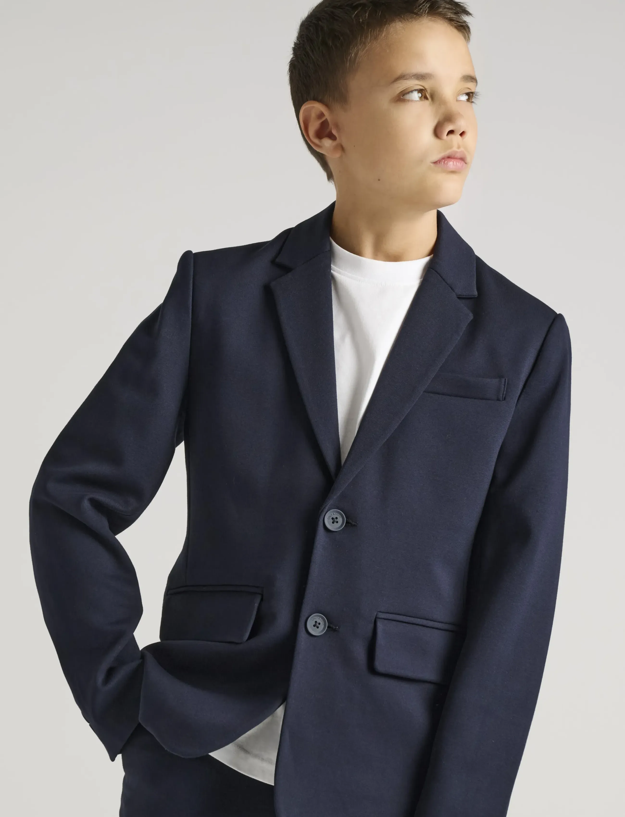 ONLY & SONS Osjmark Slim 0209 Blazer Tlr Noos, Børn, Slim Fit Blazer, Navy, Str: 122