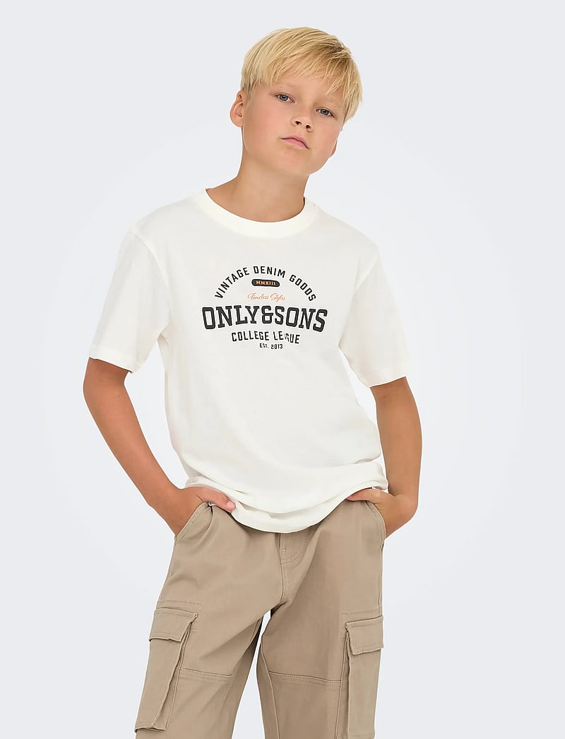 ONLY & SONS - OSJLENNY LIFE REG VINTAGE TEE JRS NOOS - kurzärmelige - cloud dancer - 0