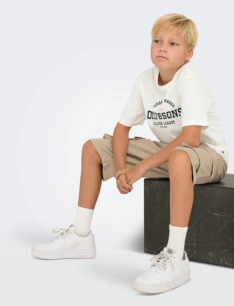 ONLY & SONS - OSJLENNY LIFE REG VINTAGE TEE JRS NOOS - kurzärmelige - cloud dancer - 4