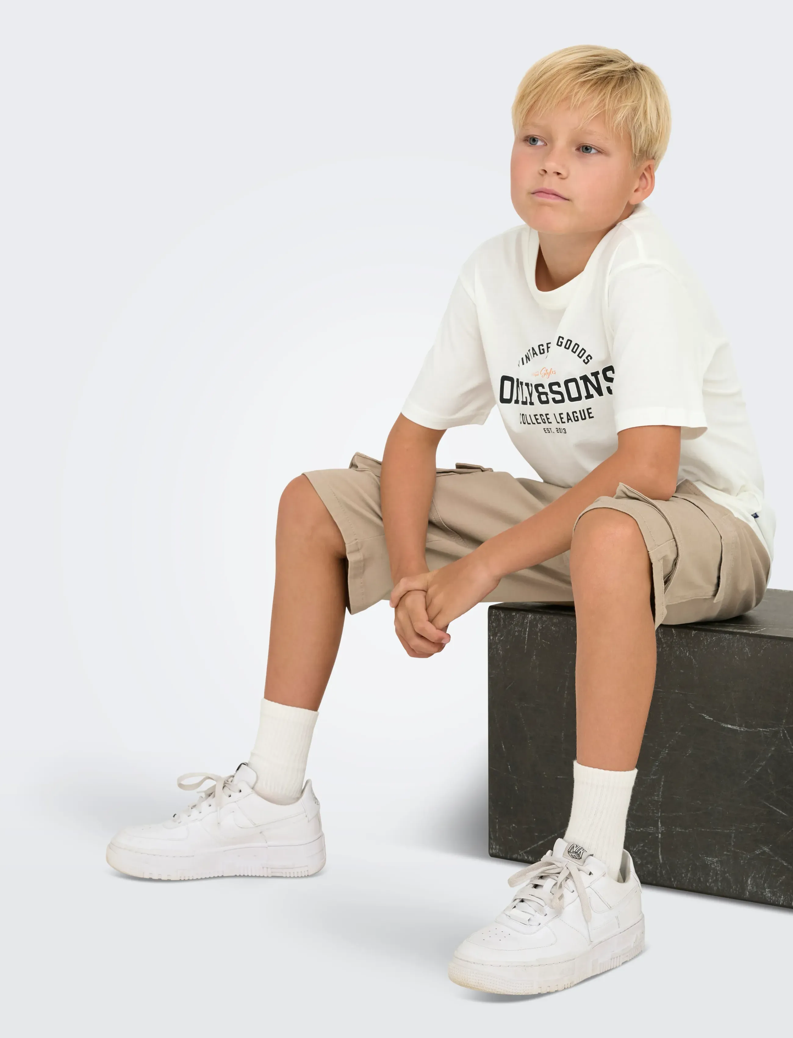 ONLY & SONS - OSJLENNY LIFE REG VINTAGE TEE JRS NOOS - kortærmede t-shirts - cloud dancer - 4