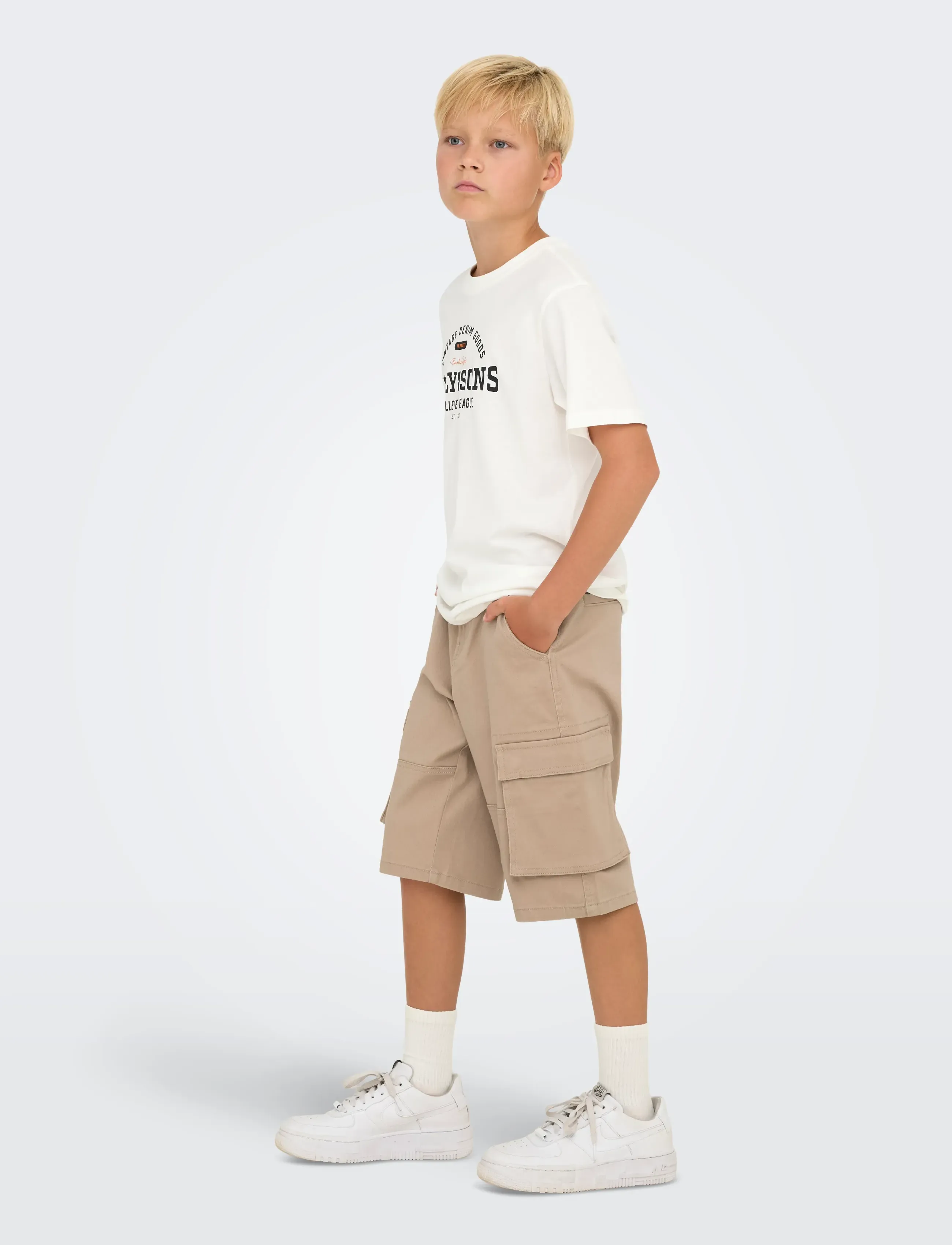 ONLY & SONS - OSJLENNY LIFE REG VINTAGE TEE JRS NOOS - kortærmede t-shirts - cloud dancer - 5