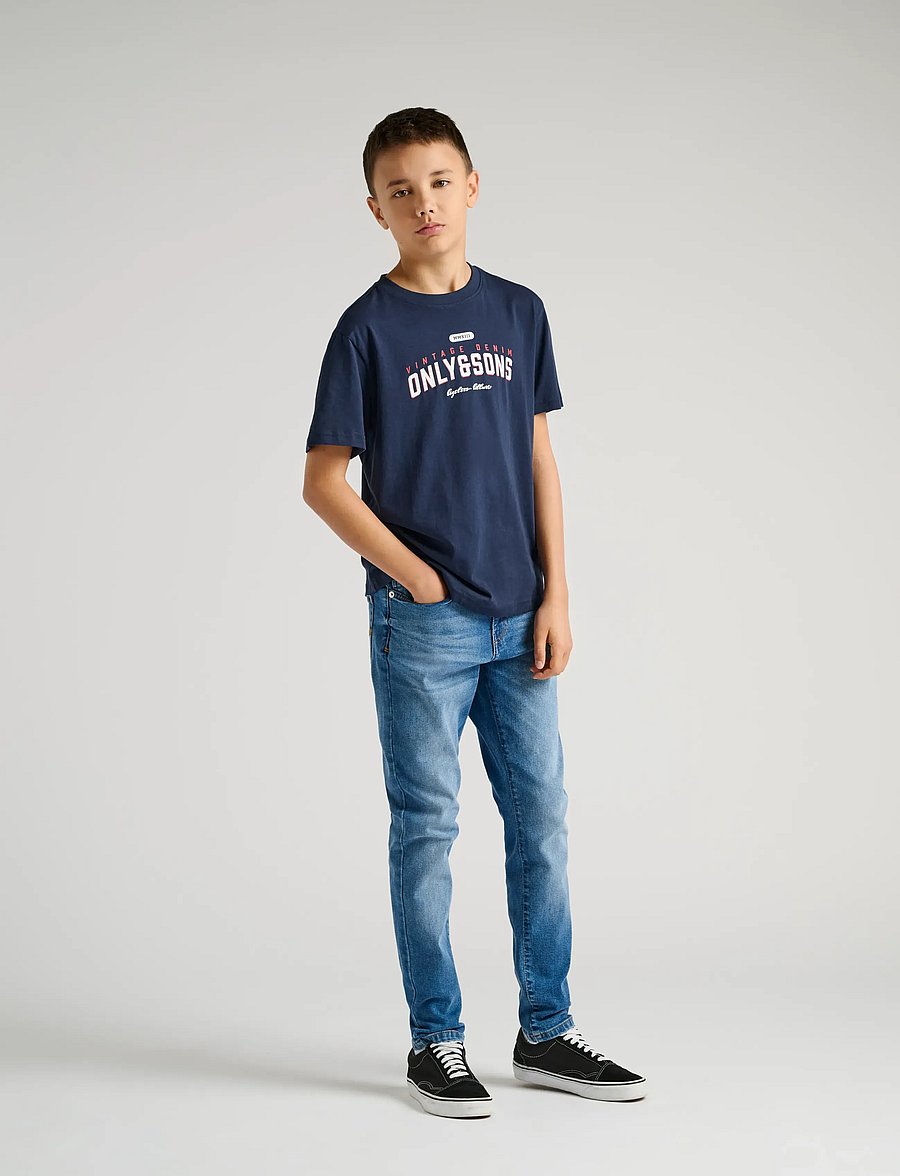 ONLY & SONS - OSJLENNY LIFE REG VINTAGE TEE JRS NOOS - kortermede t-skjorter - navy blazer - 0