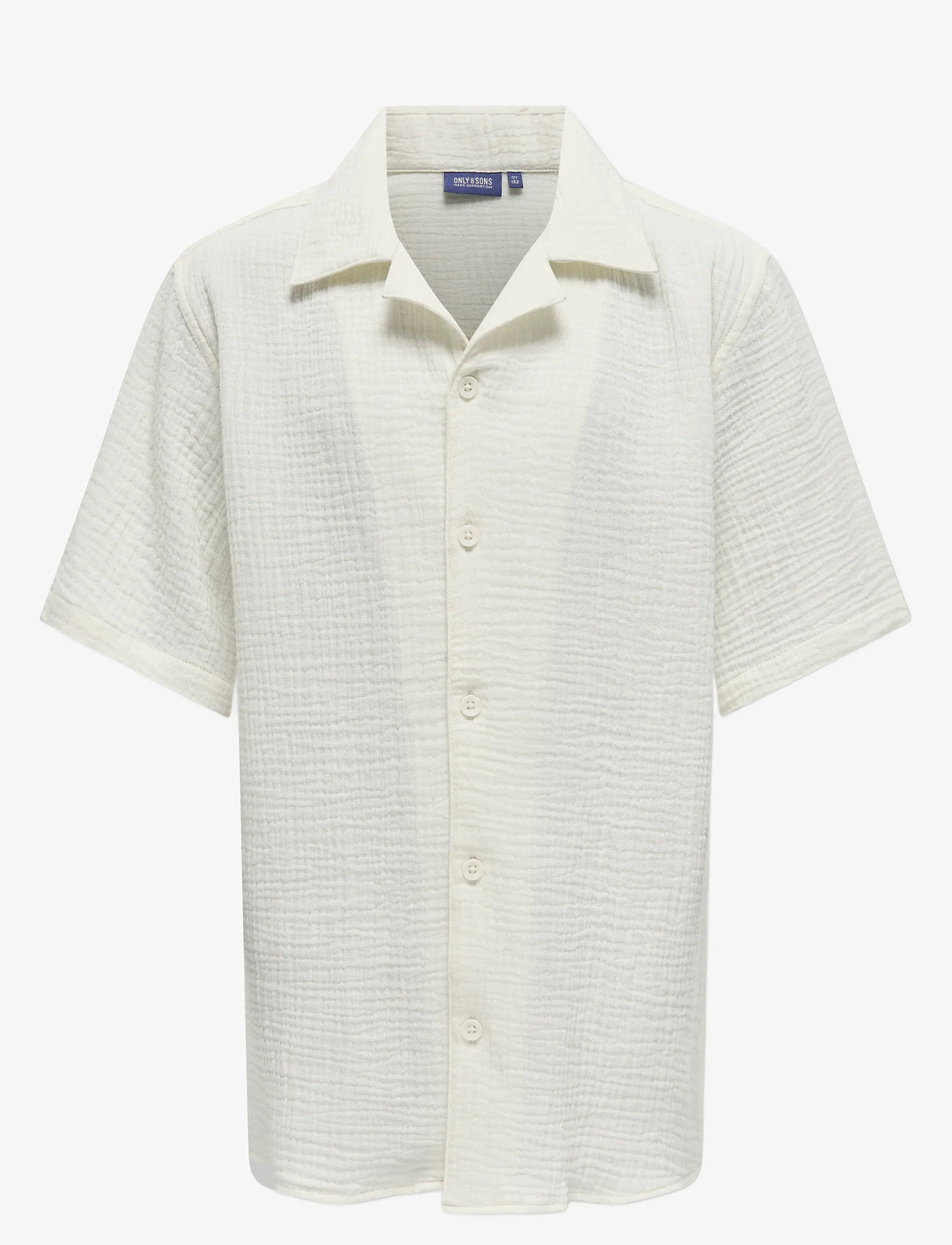 ONLY & SONS - OSJKYLE 0158 SS SHIRT WVN - kortærmede skjorter - egret - 1