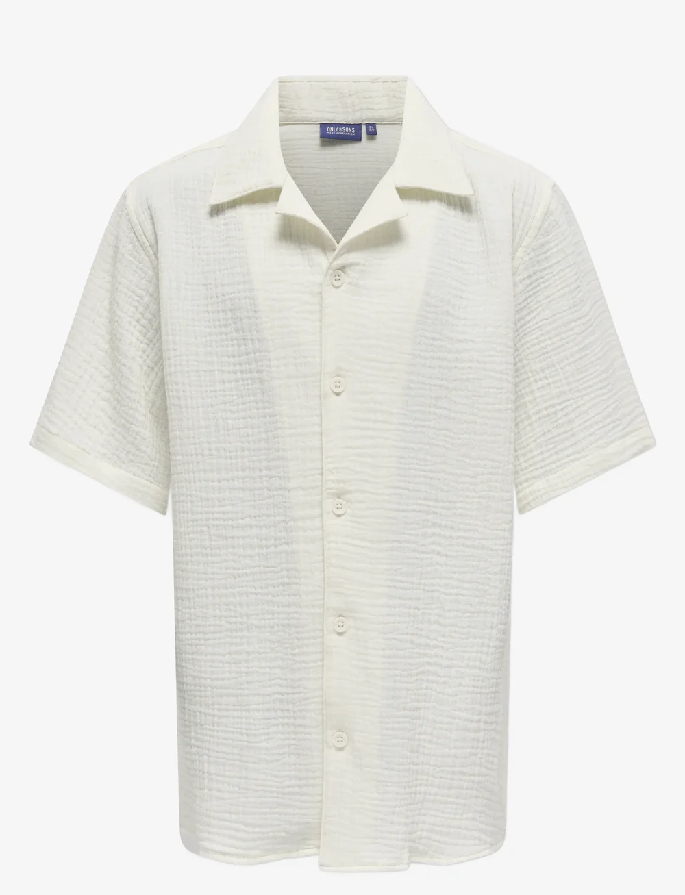 ONLY & SONS - OSJKYLE 0158 SS SHIRT WVN - kurzärmlige hemden - egret - 1