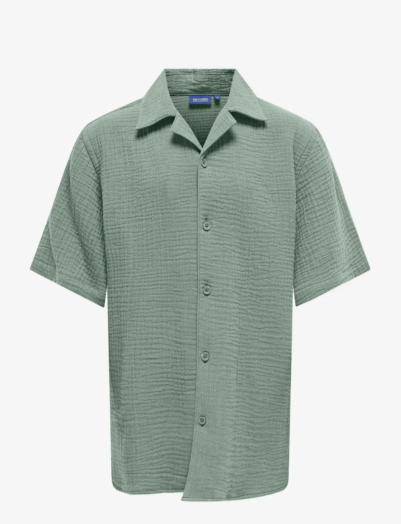 ONLY & SONS - OSJKYLE 0158 SS SHIRT WVN - kurzärmlige hemden - sea spray - 0