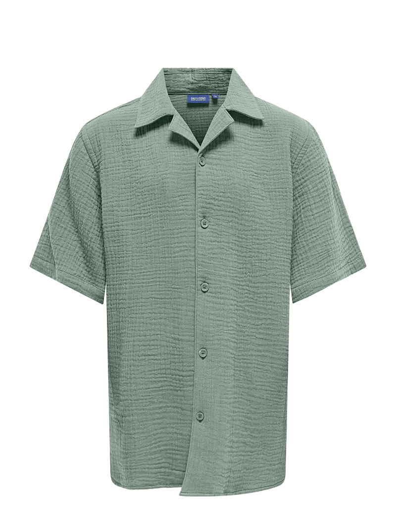 ONLY & SONS - OSJKYLE 0158 SS SHIRT WVN - kurzärmlige hemden - sea spray - 0