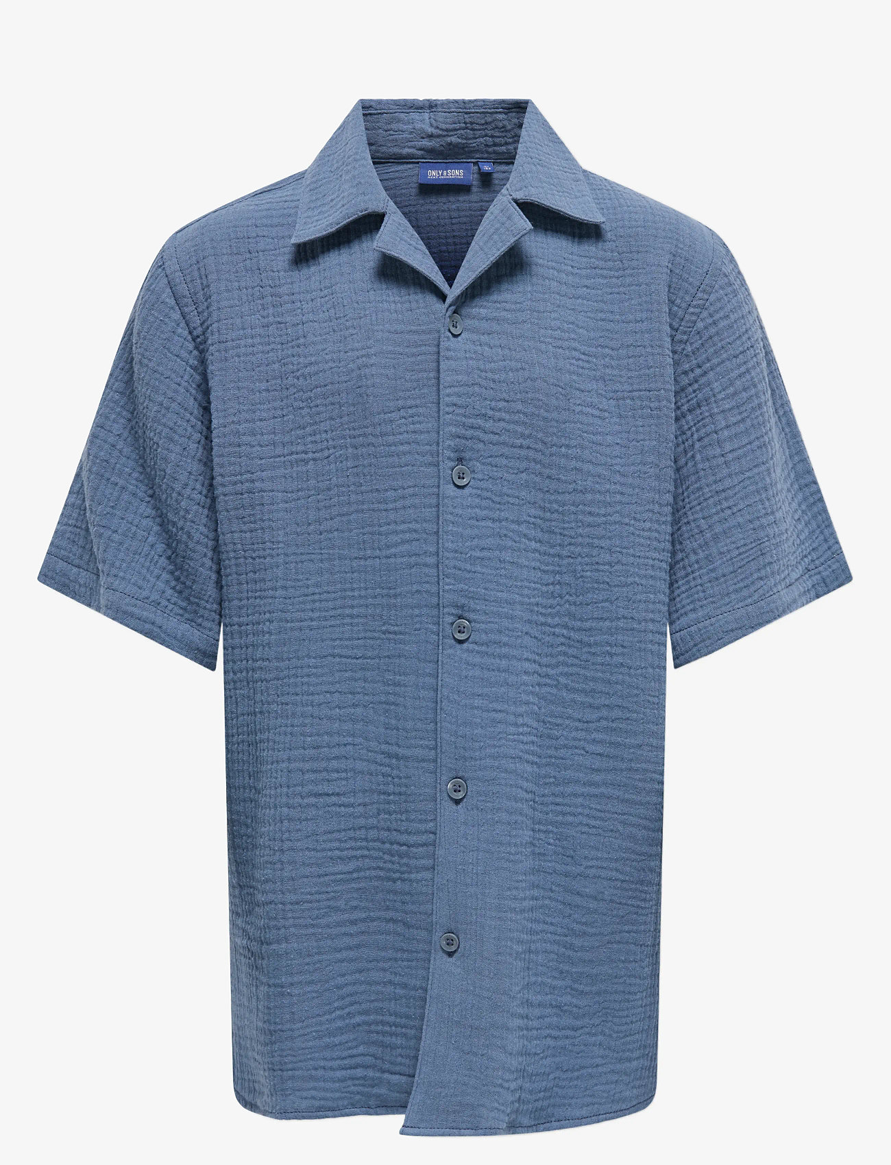 ONLY & SONS - OSJKYLE 0158 SS SHIRT WVN - kortærmede skjorter - vintage indigo - 1