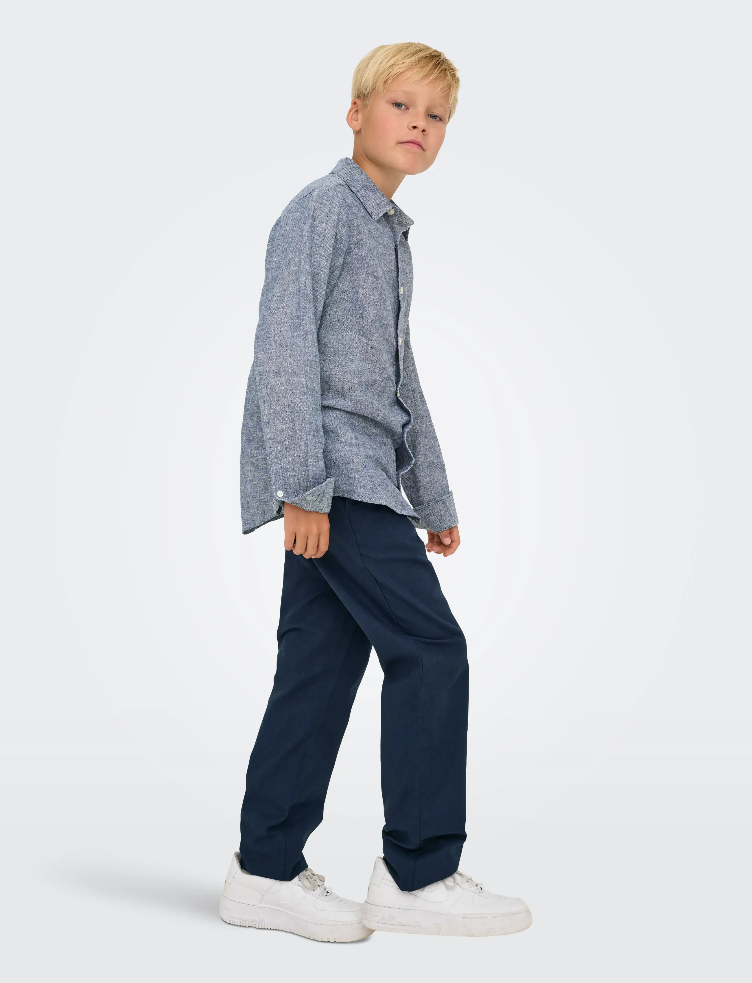 ONLY & SONS - OSJLINUS 0007 COT LIN PNT NOOS - byxor - dark navy - 5