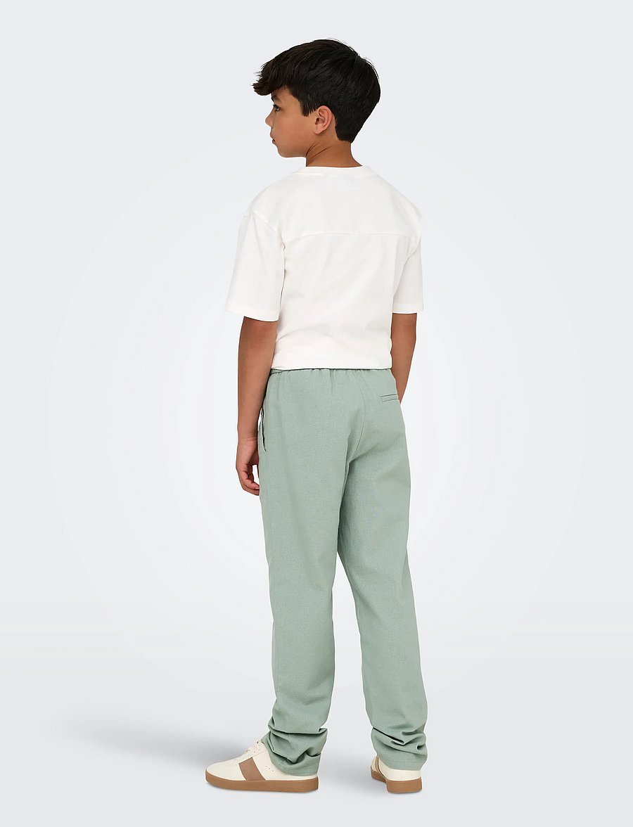 ONLY & SONS - OSJLINUS 0007 COT LIN PNT NOOS - leinen-kleidung - iceberg green - 3