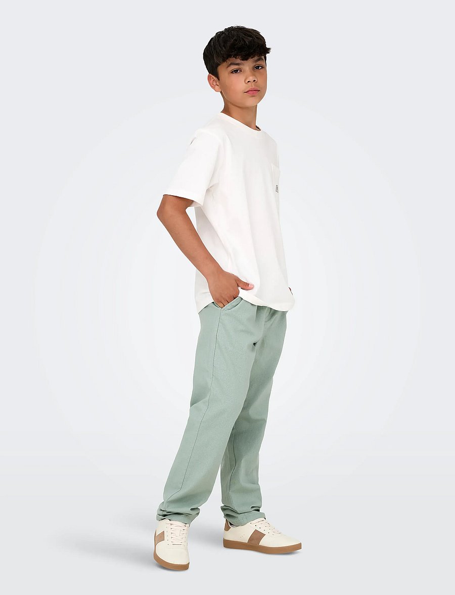 ONLY & SONS - OSJLINUS 0007 COT LIN PNT NOOS - leinen-kleidung - iceberg green - 4