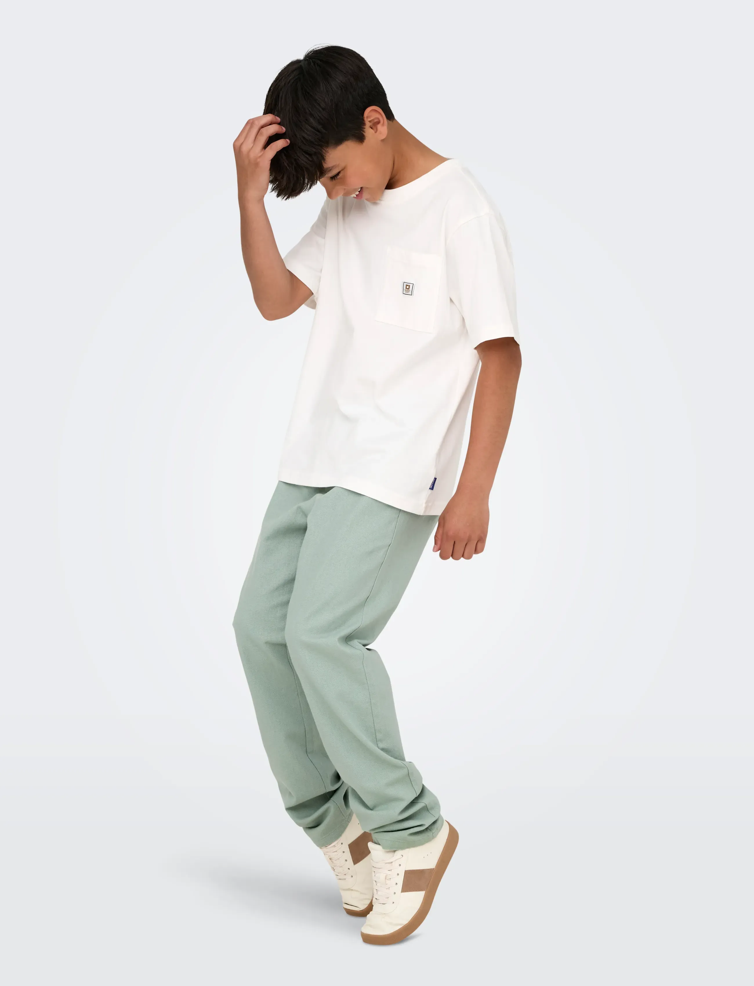 ONLY & SONS - OSJLINUS 0007 COT LIN PNT NOOS - leinen-kleidung - iceberg green - 5