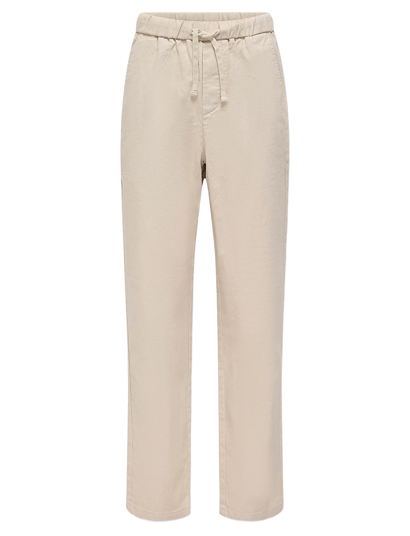 ONLY & SONS - OSJLINUS 0007 COT LIN PNT NOOS - bukser - silver lining - 0