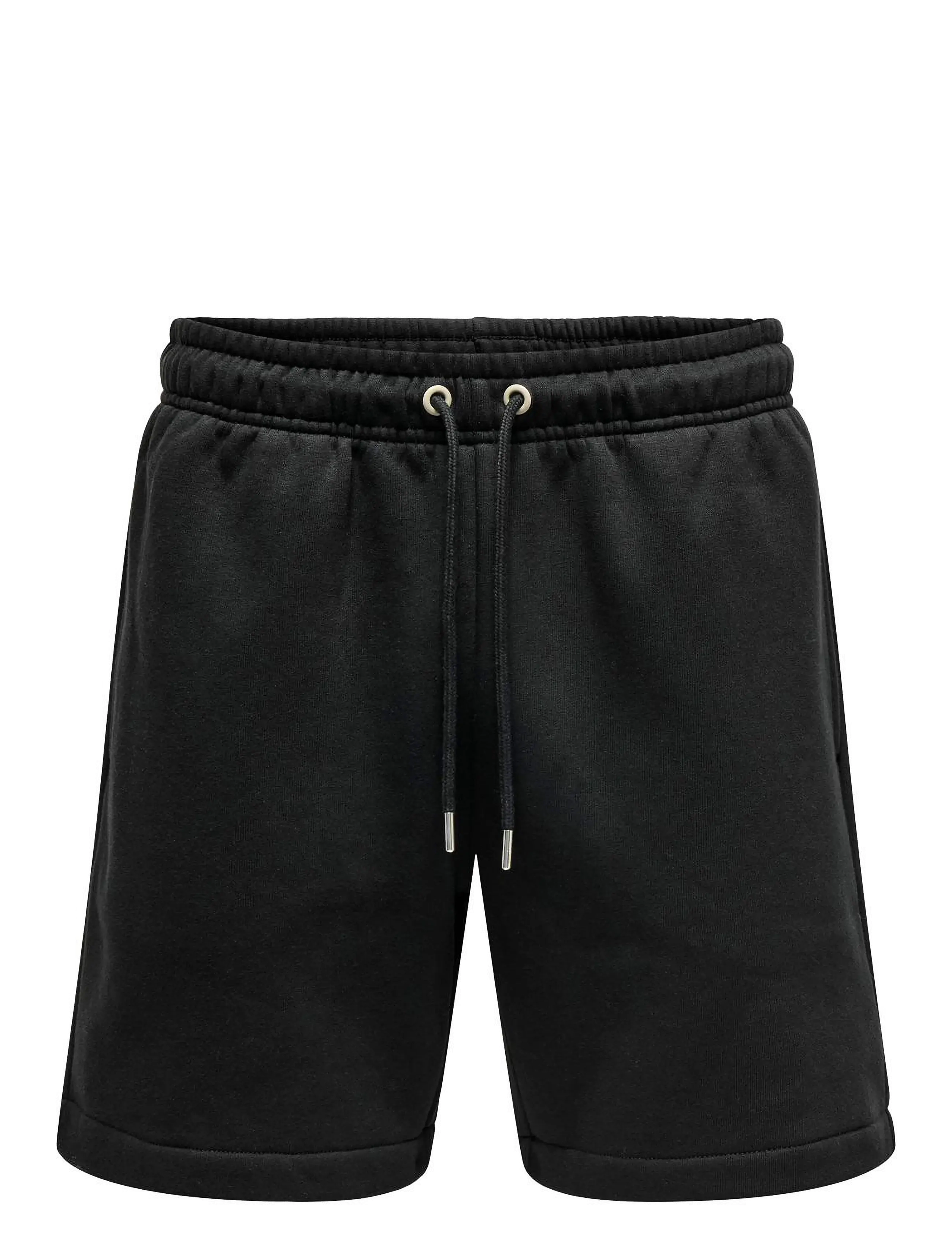 ONLY & SONS - ONSDAWSON REG SWEAT SHORTS VD - collegeshortsit - jet black - 0