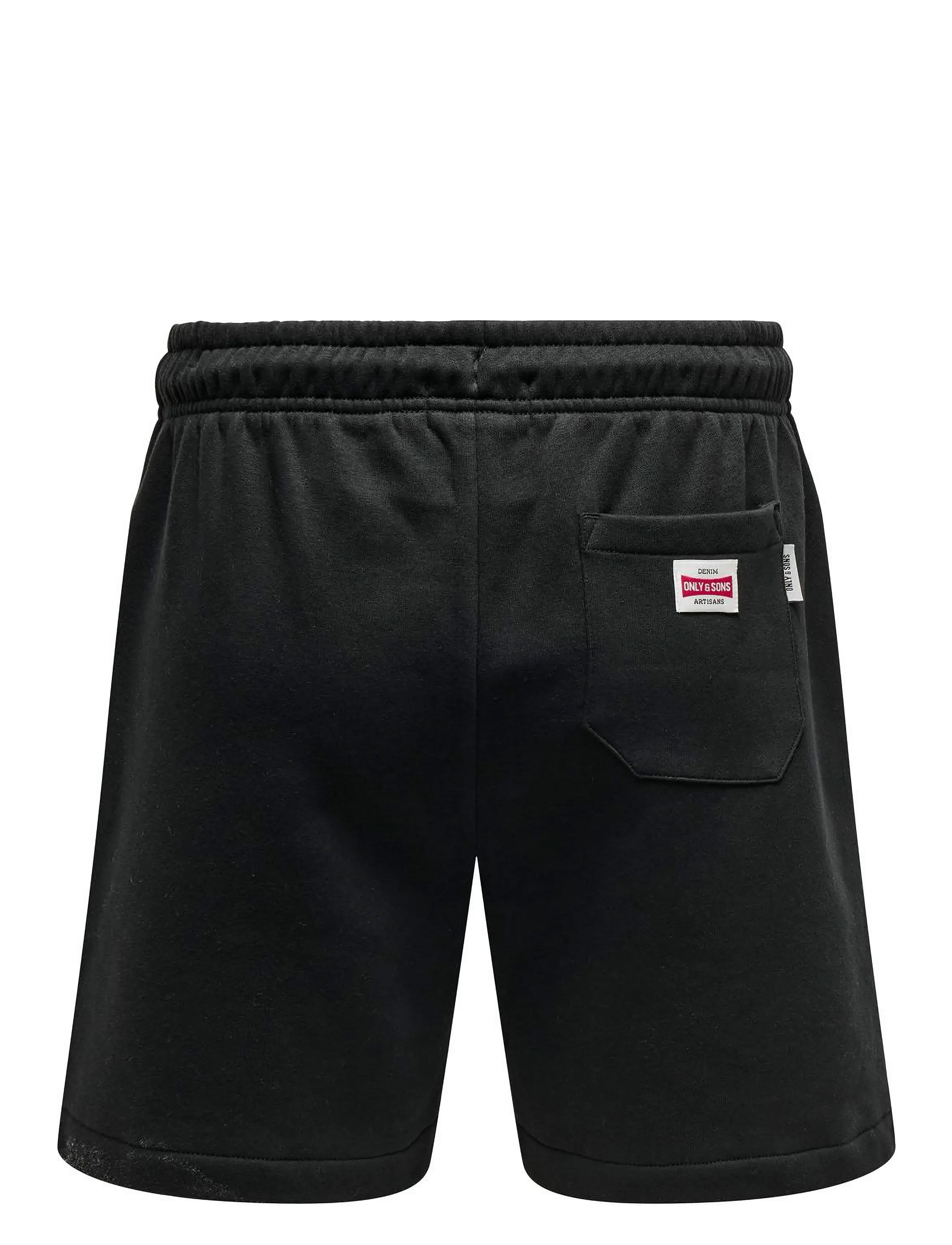 ONLY & SONS - ONSDAWSON REG SWEAT SHORTS VD - collegeshortsit - jet black - 1