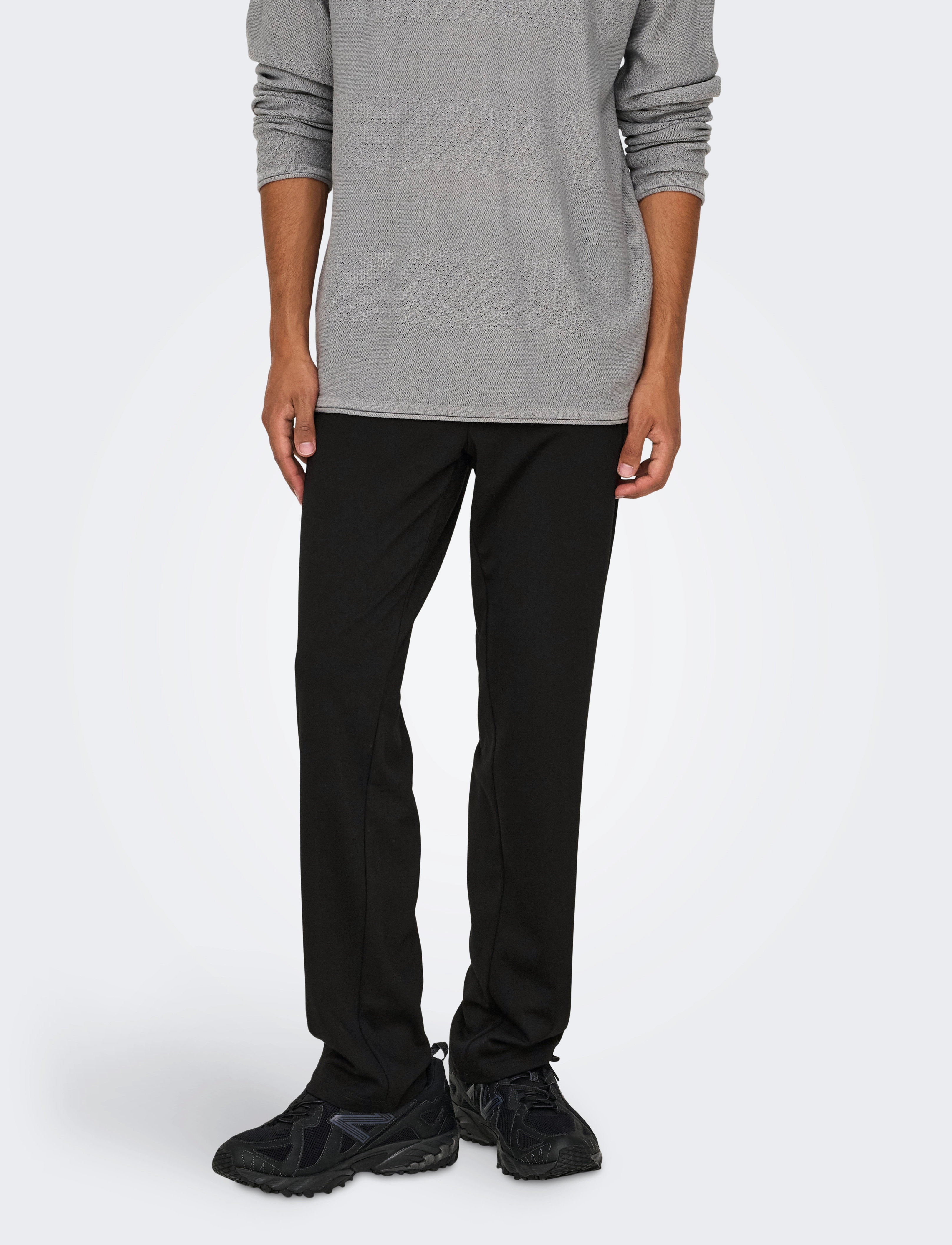 ONLY & SONS ONSMARK REGULAR 0209 PANT NOOS - Bukser - BLACK / black