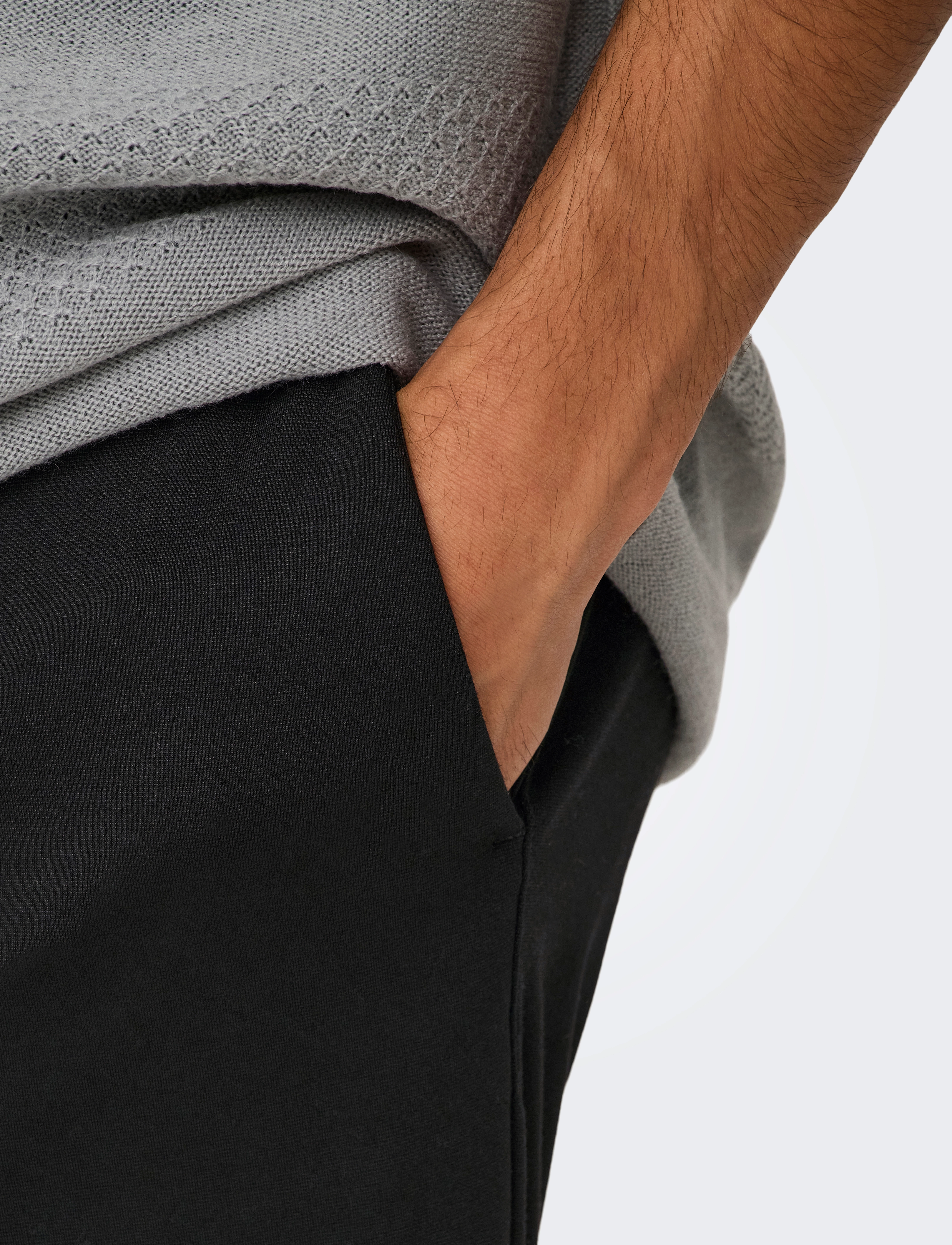 ONLY & SONS - ONSMARK REGULAR 0209 PANT NOOS - laveste priser - black - 5