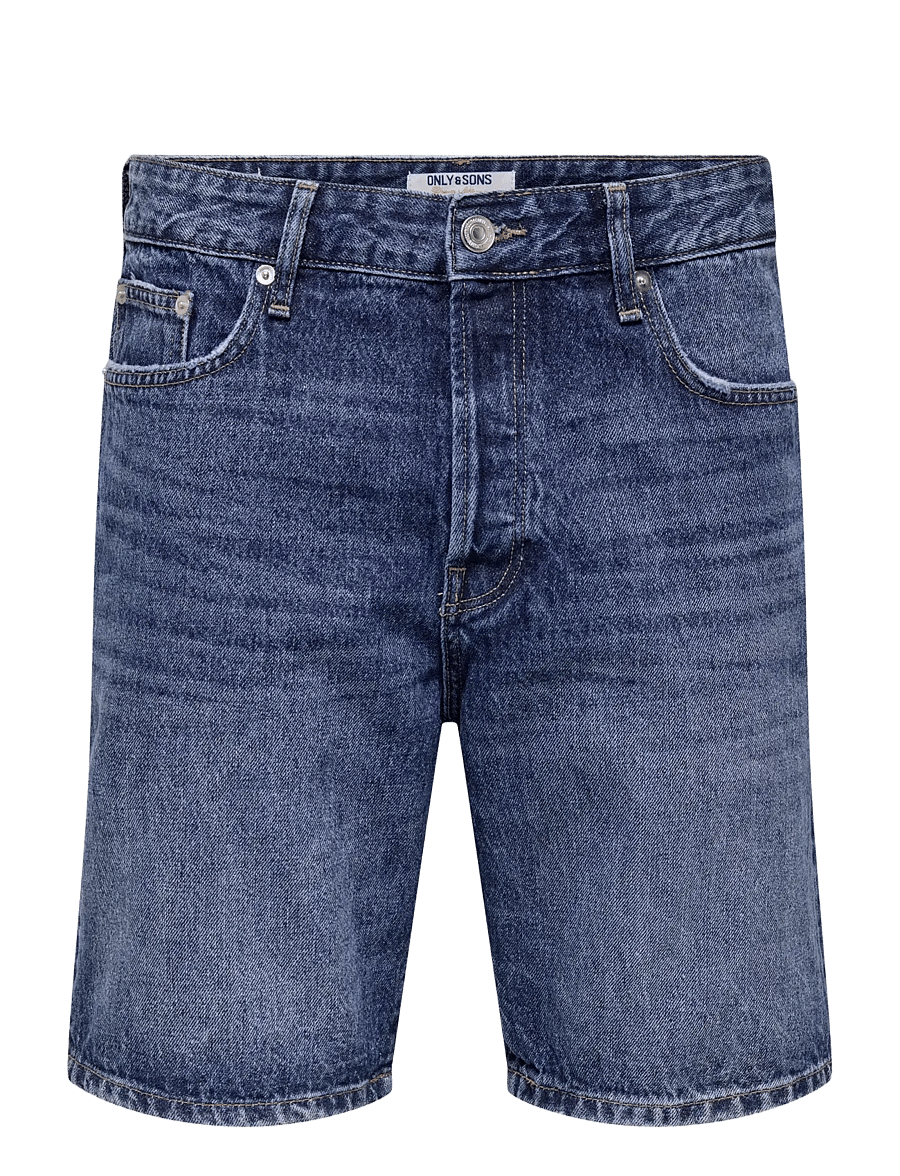 ONLY & SONS - ONSEDGE DB 3223 TAI DNM SHORTS NOOS - jeans shorts - dark blue denim - 1