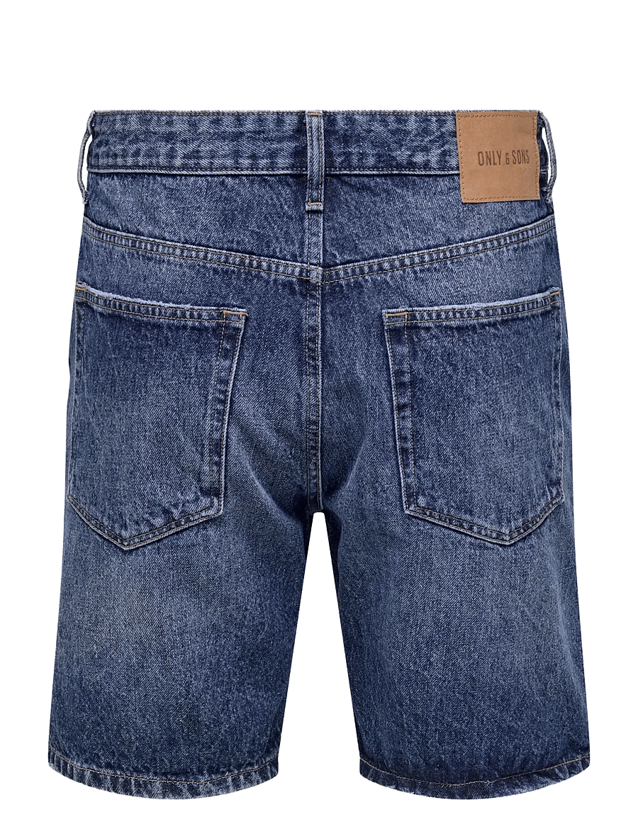 ONLY & SONS - ONSEDGE DB 3223 TAI DNM SHORTS NOOS - jeans shorts - dark blue denim - 2