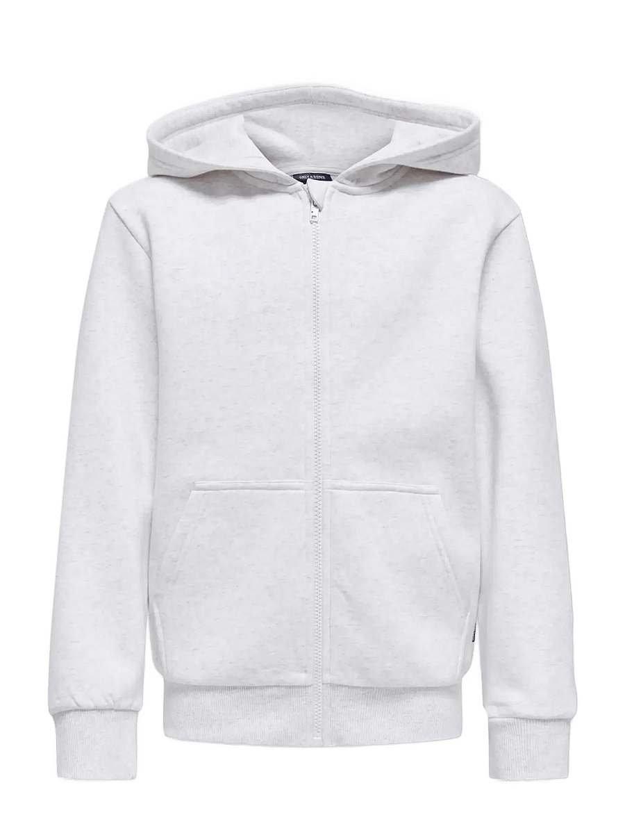 ONLY & SONS - OSJCERES ZIP THR. HOODIE SWT NOOS - kapuzenpullover - super light grey melange - 0