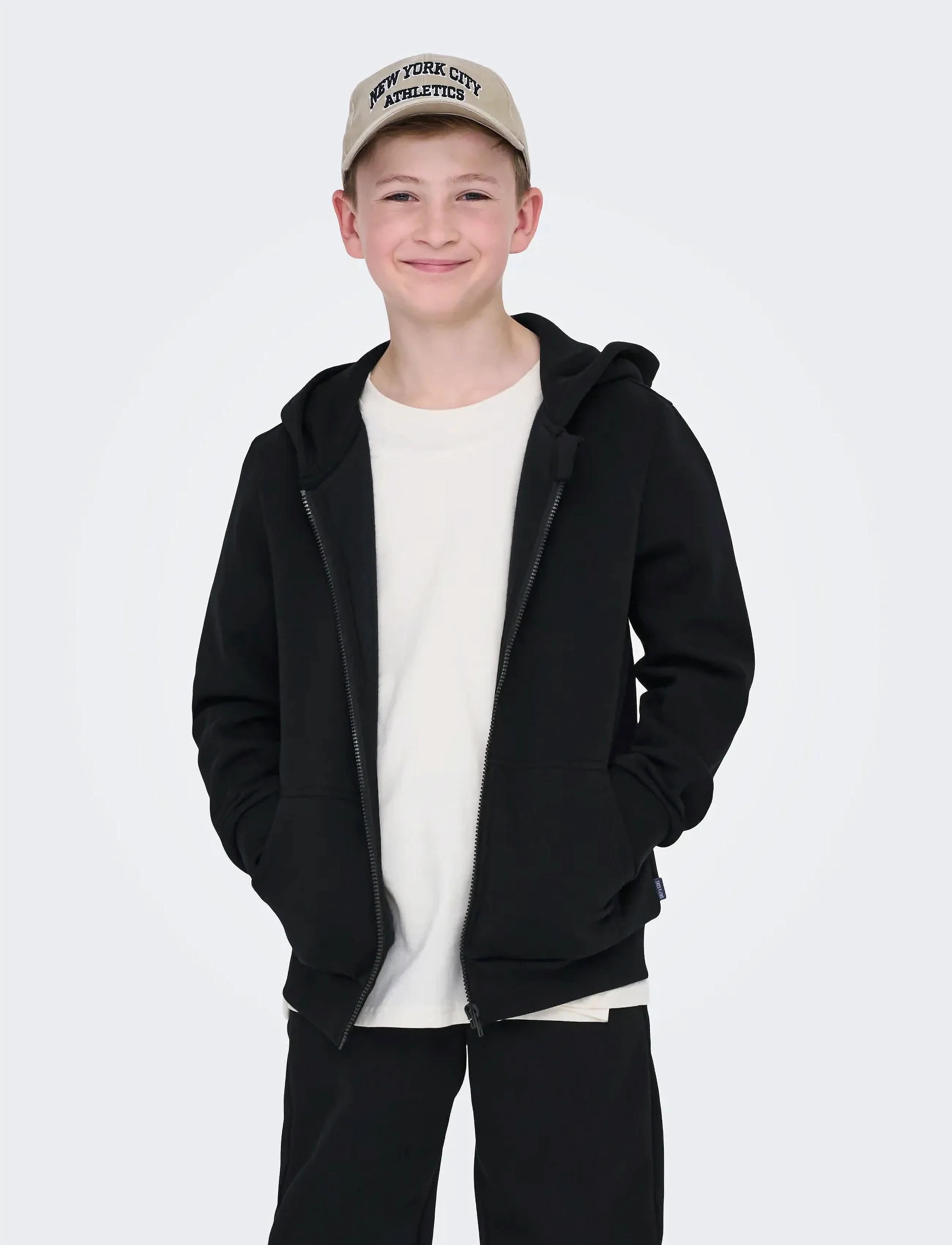 ONLY & SONS OSJCERES ZIP THR. HOODIE SWT NOOS - Kapuzenpullover - BLACK / black
