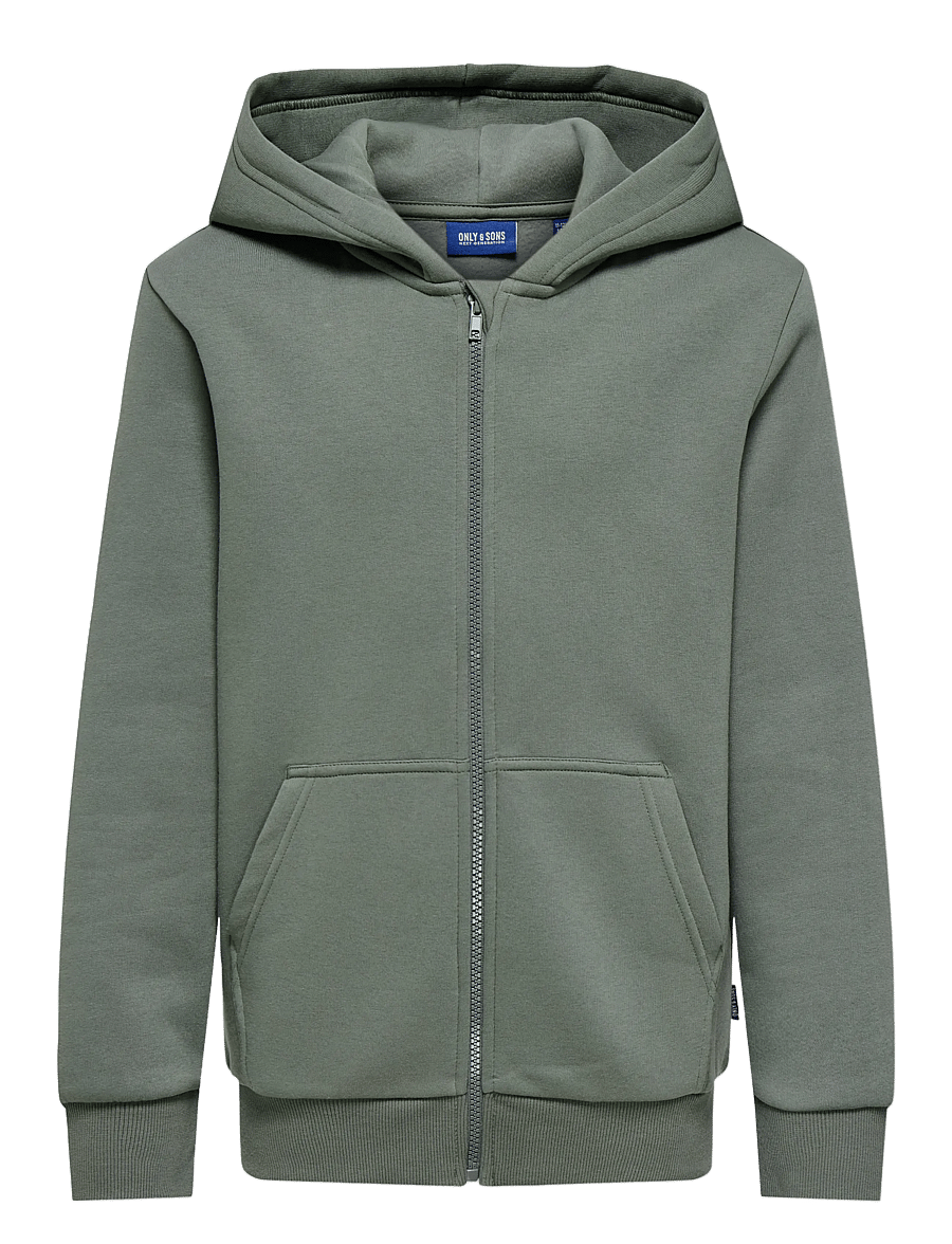 ONLY & SONS - OSJCERES ZIP THR. HOODIE SWT NOOS - kapuzenpullover - castor gray - 1