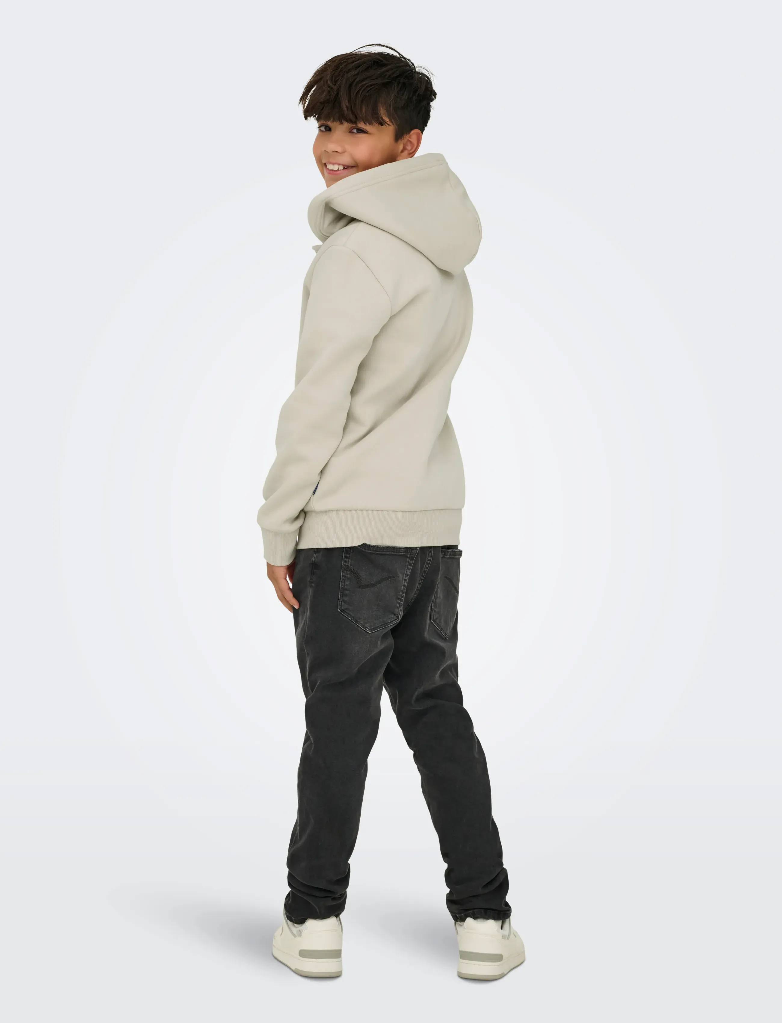 ONLY & SONS - OSJCERES ZIP THR. HOODIE SWT NOOS - hættetrøjer - silver lining - 3