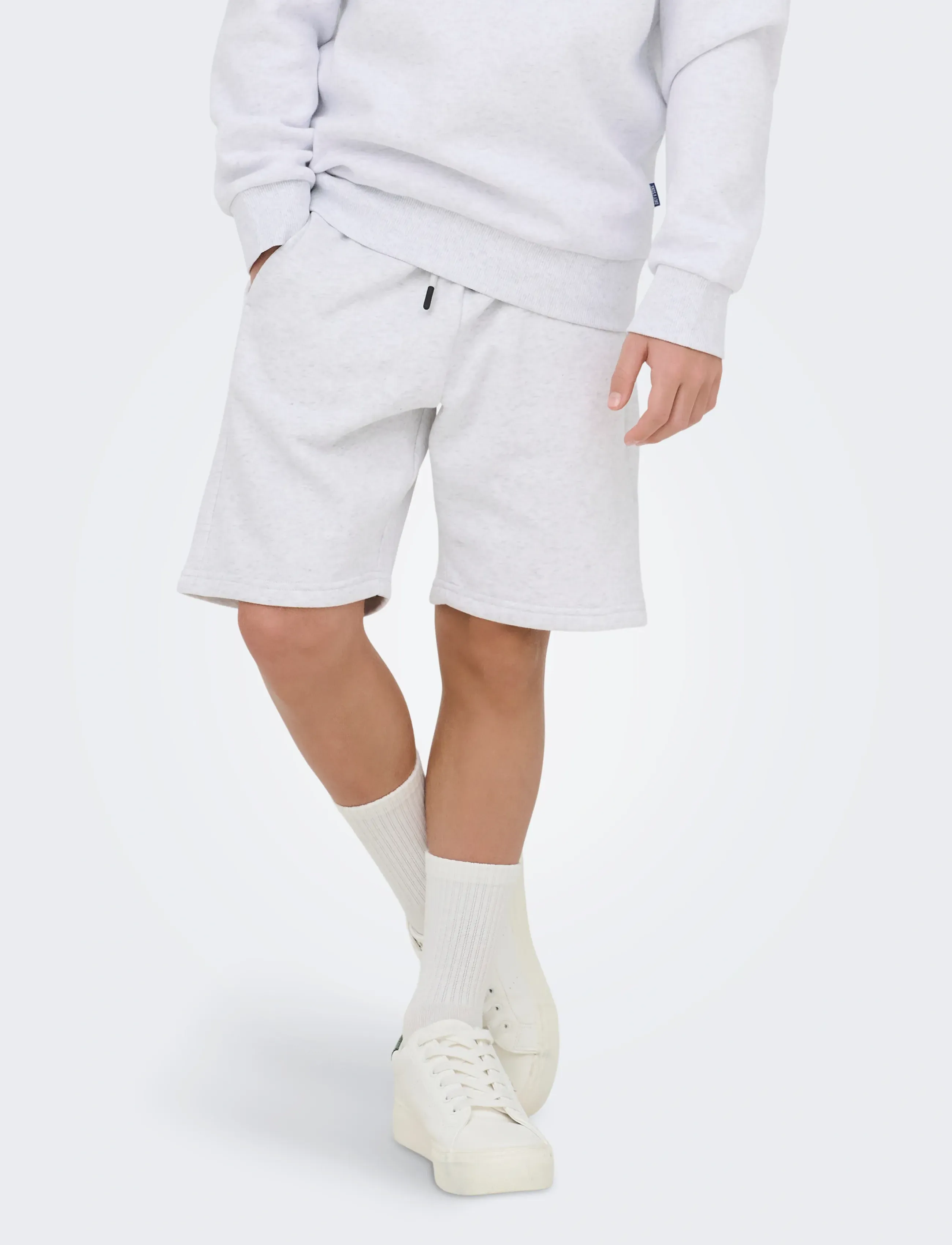 ONLY & SONS OSJCERES SHORTS SWT NOOS - Shorts - SUPER LIGHT GREY MELANGE / grey