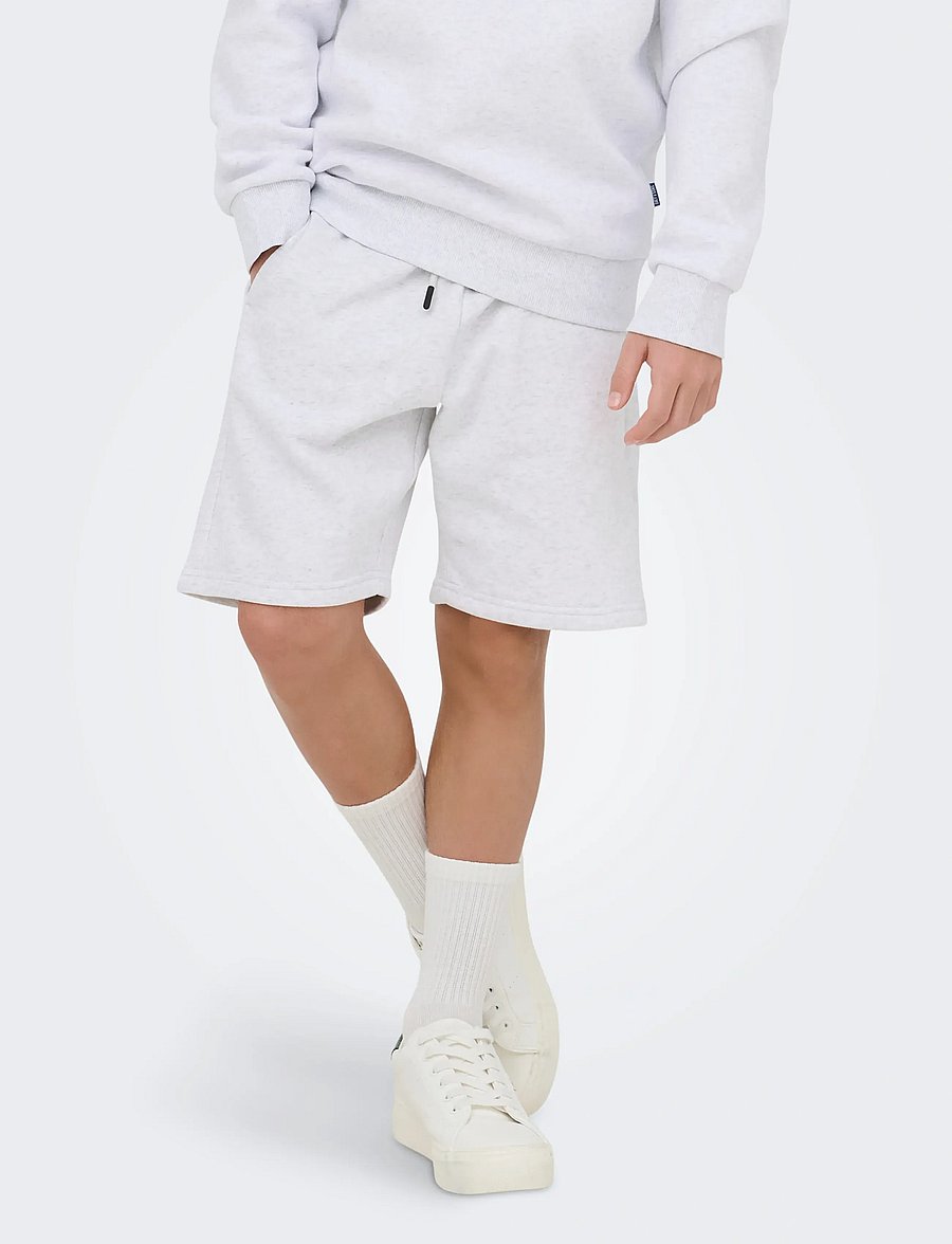 ONLY & SONS - OSJCERES SHORTS SWT NOOS - sweatshorts - super light grey melange - 0