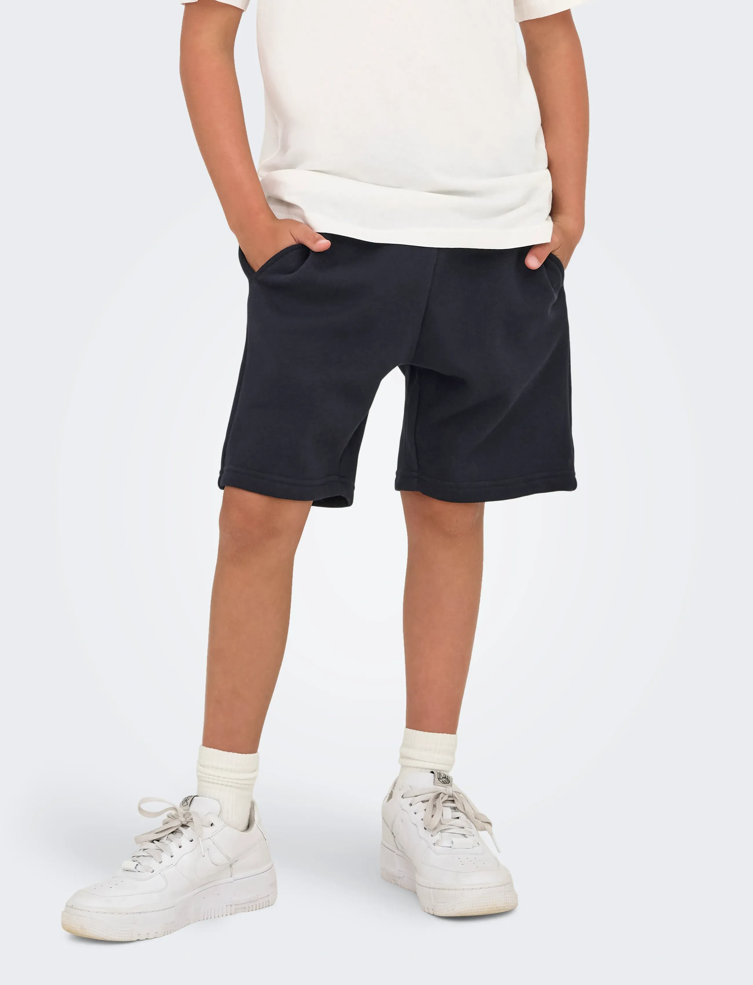 ONLY & SONS Osjceres Shorts Swt Noos, Børn, Sweatshorts, Sort, Str: 128