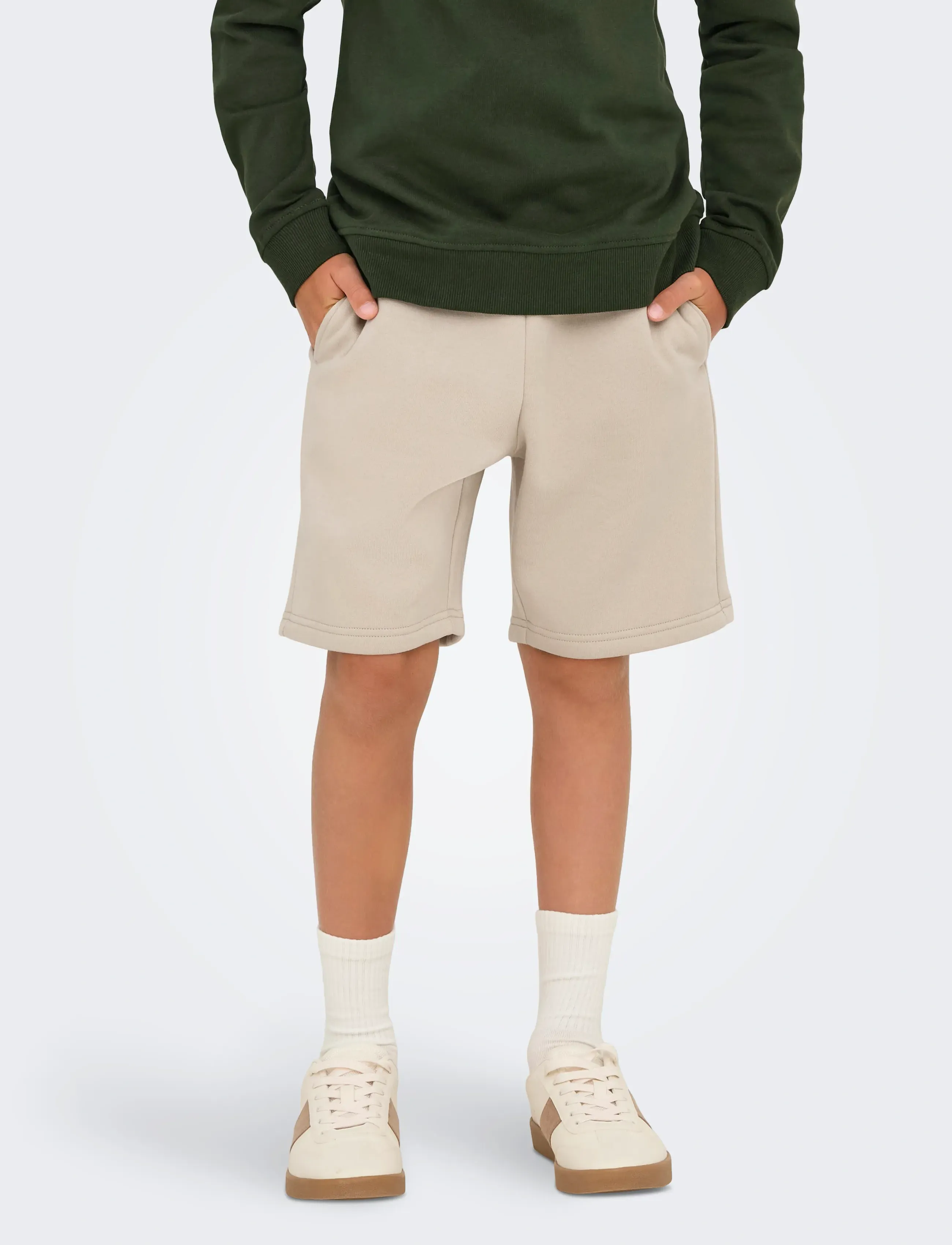 ONLY & SONS OSJCERES SHORTS SWT NOOS - Shorts - SILVER LINING / cream